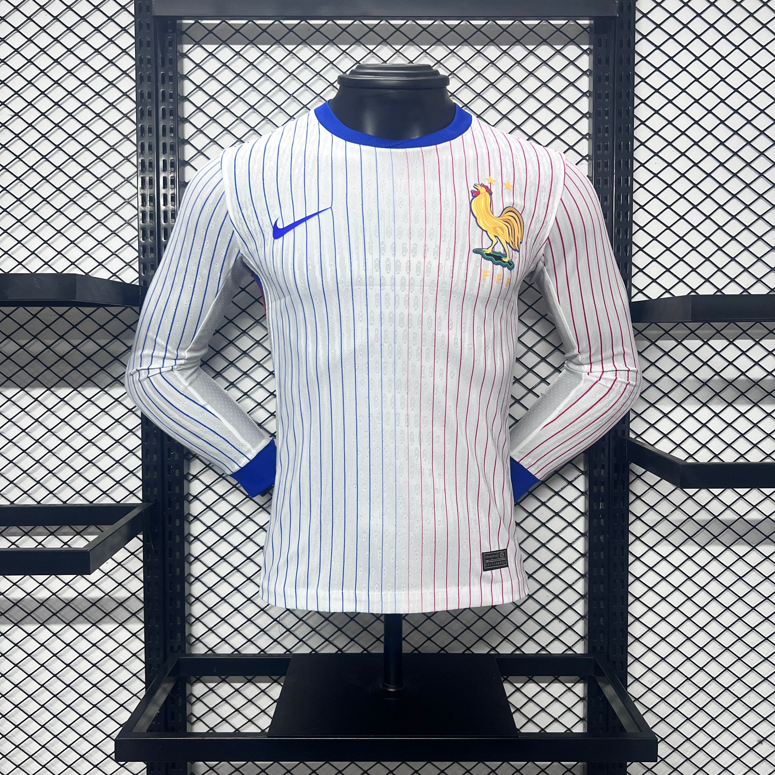 France 2024 Away Long Sleeve Jersey - Player Version - JerseysGala