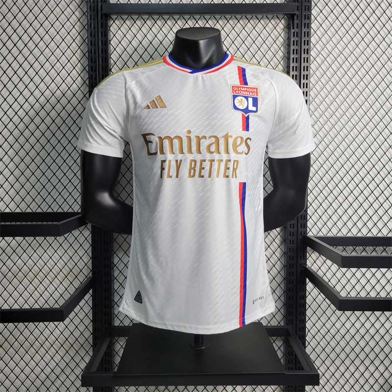 Lyon 23-24 Home Jersey - Player Version - JerseysGala