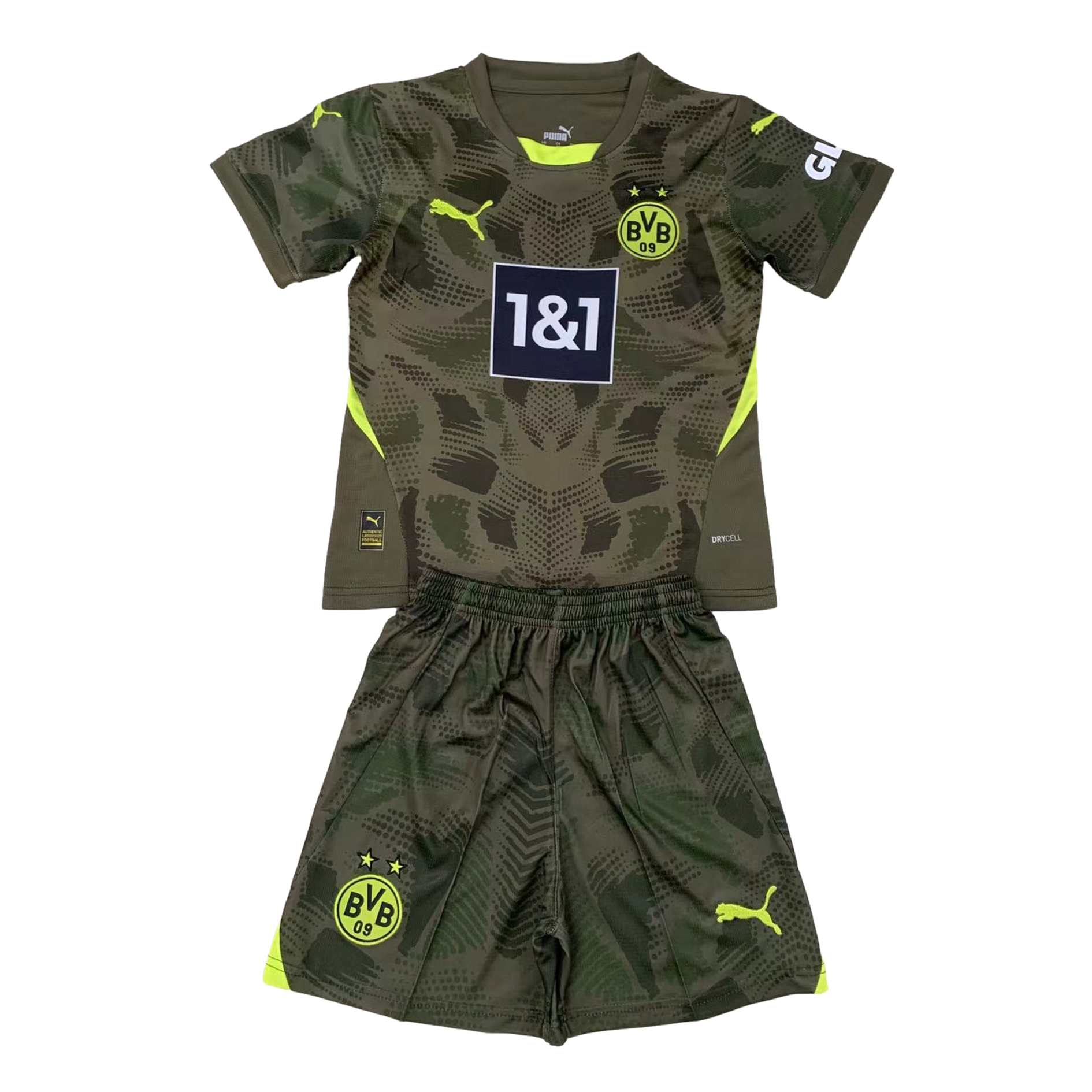Dortmund 24-25 Goalkeeper Kids Kit - Green - JerseysGala
