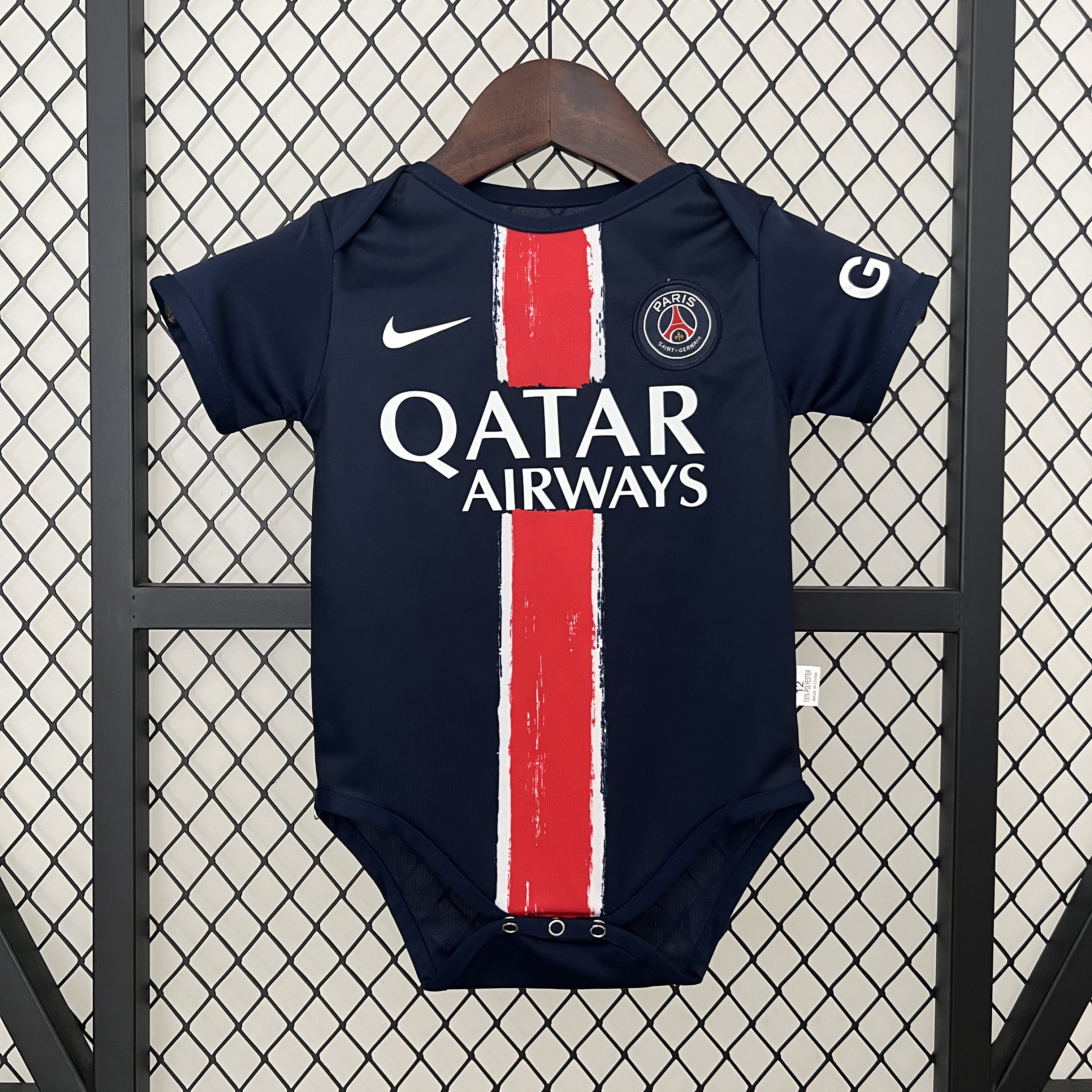 Paris Saint-Germain PSG 24-25 Home Baby Crawling Suit - JerseysGala