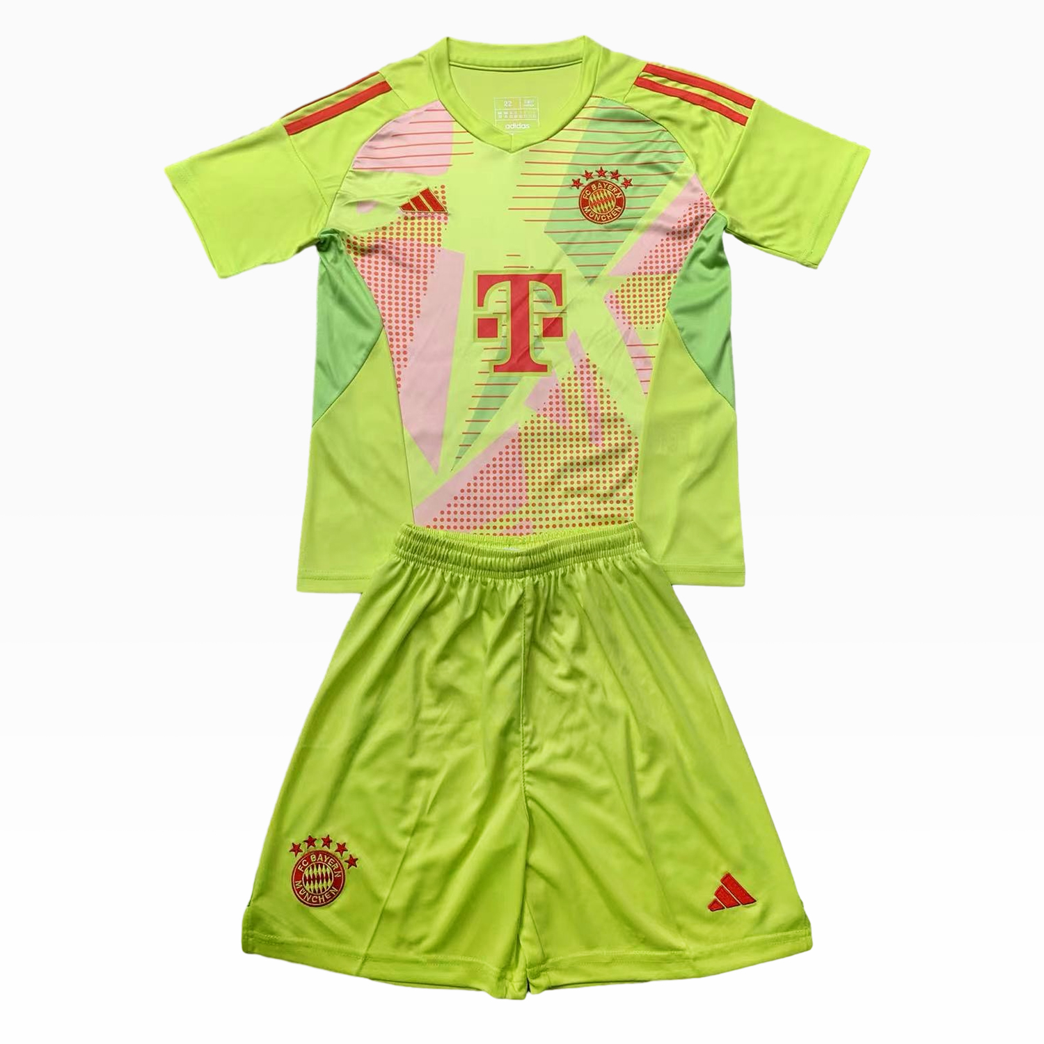 Bayern Munich 24-25 Green Goalkeeper Kids Kit - JerseysGala