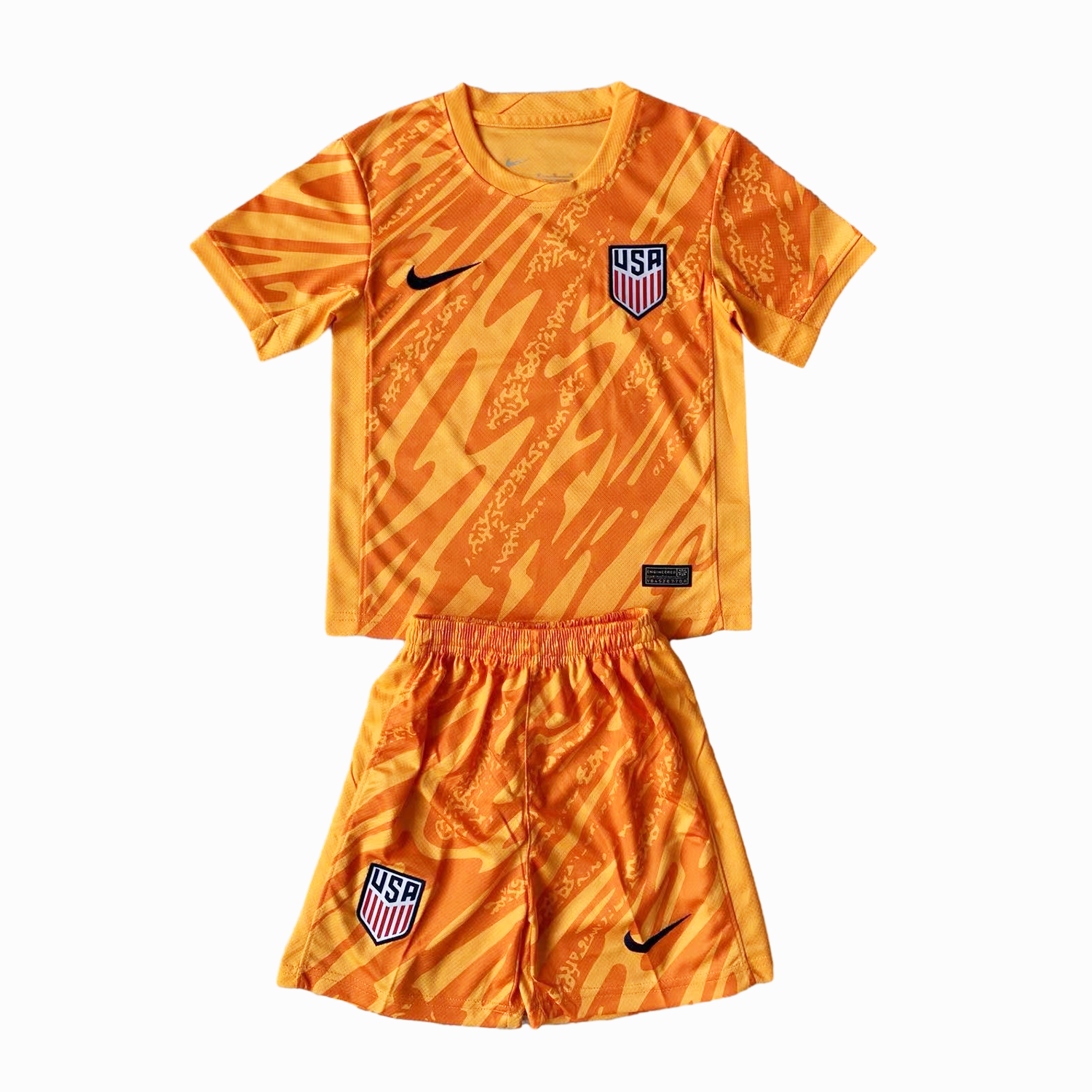 United States USA 2024 Goalkeeper Kids Kit - Orange - JerseysGala