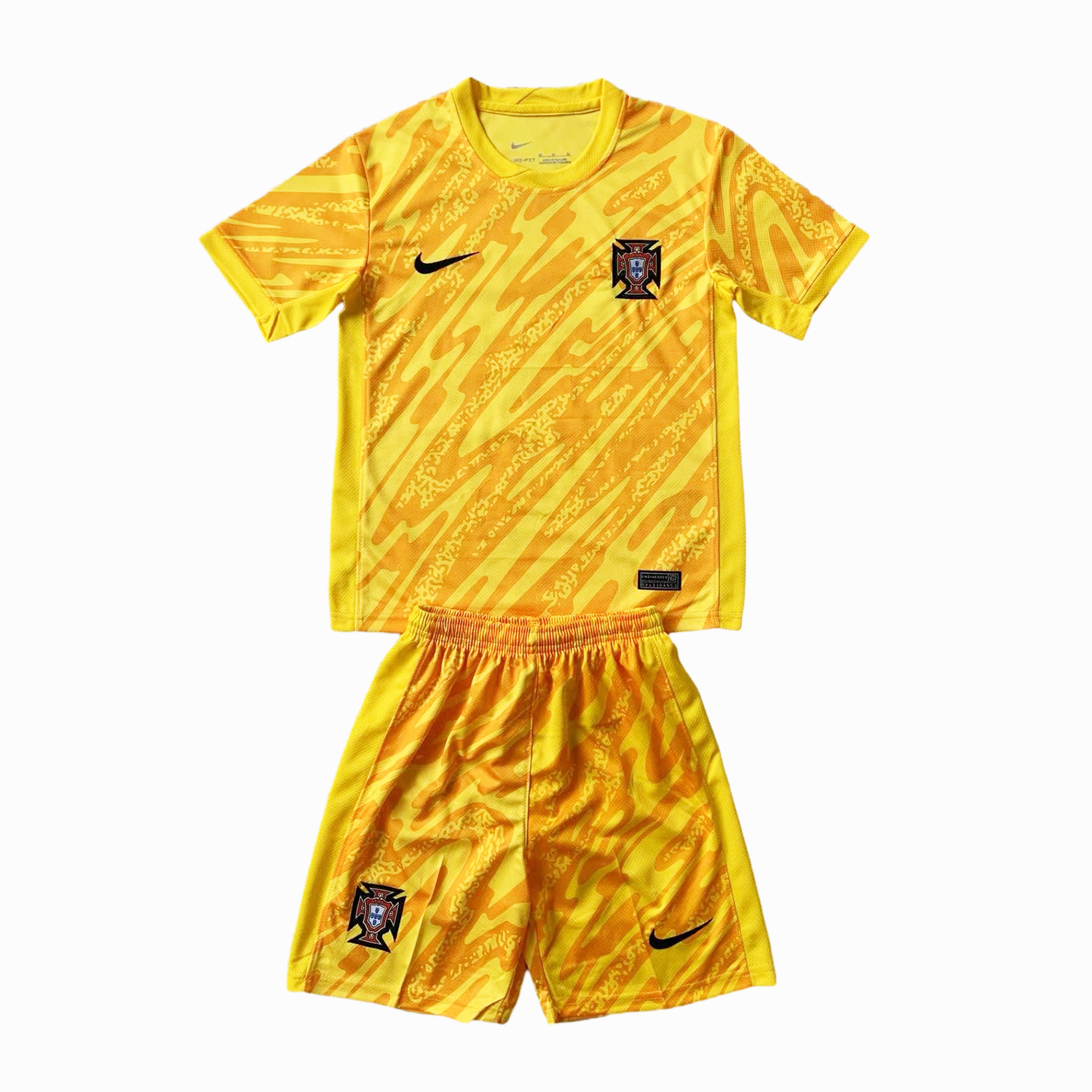 Portugal 2024 Goalkeeper Kids Kit - Yellow - JerseysGala