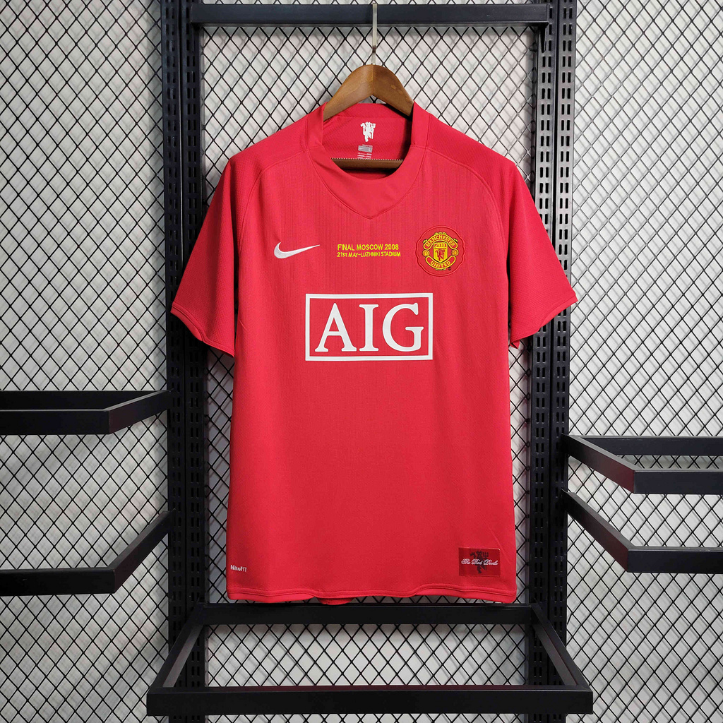 Manchester United Retro 07-08 Home Jersey - Champions League Final Version - JerseysGala