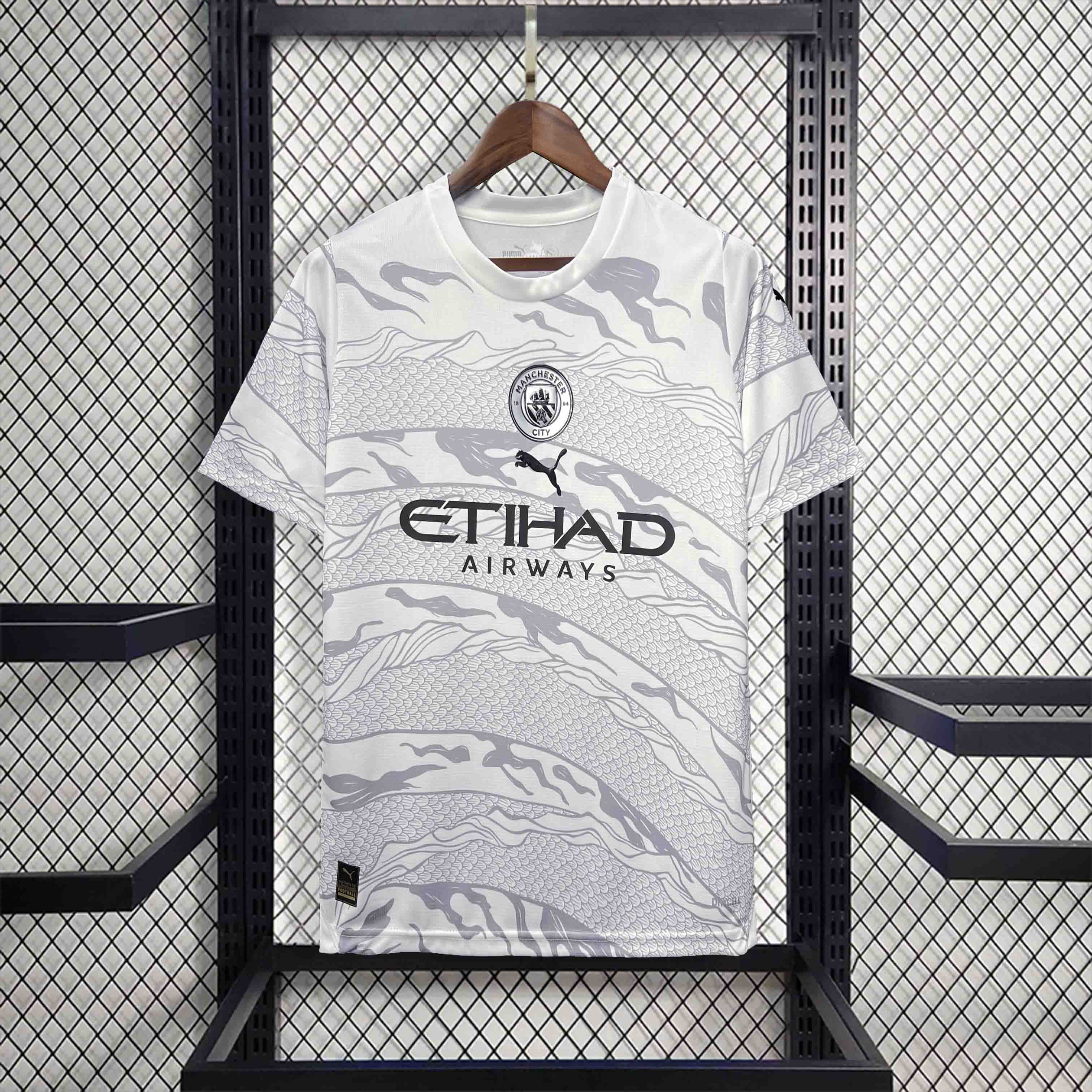 Manchester City 2024 Chinese New Year Pre-match Jersey - Fans Version - JerseysGala