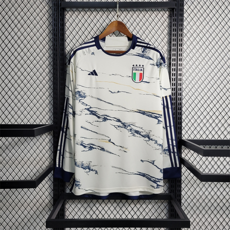 Italy 23-24 Away Long Sleeve Jersey - Fans Version - JerseysGala