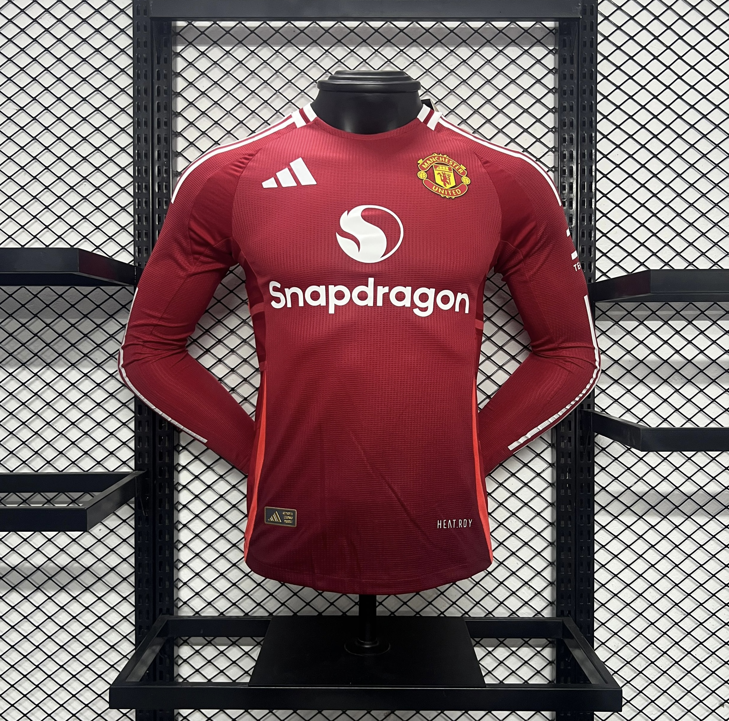 Manchester United 24-25 Home Long Sleeve Jersey - Player Version - JerseysGala