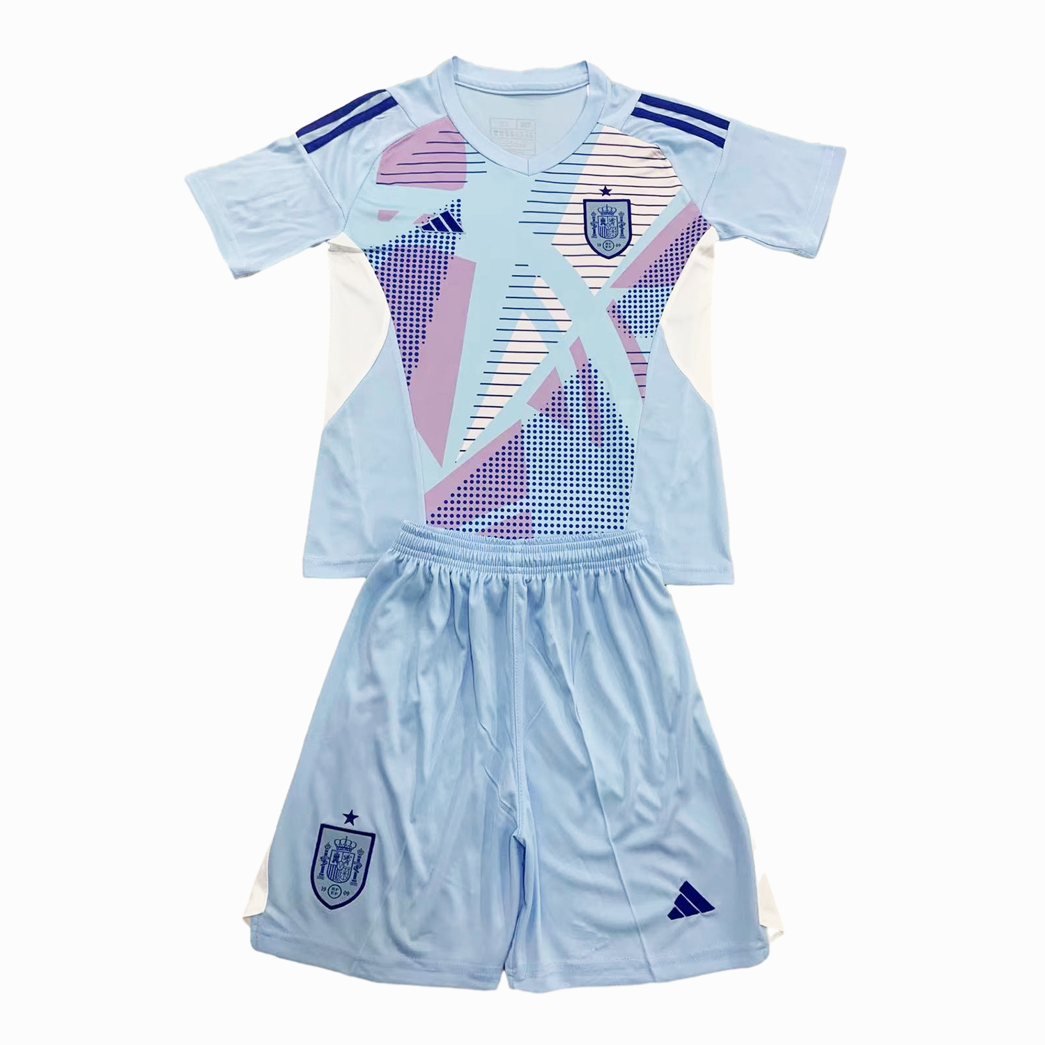 Spain 2024 Goalkeeper Kids Kit - Blue - JerseysGala