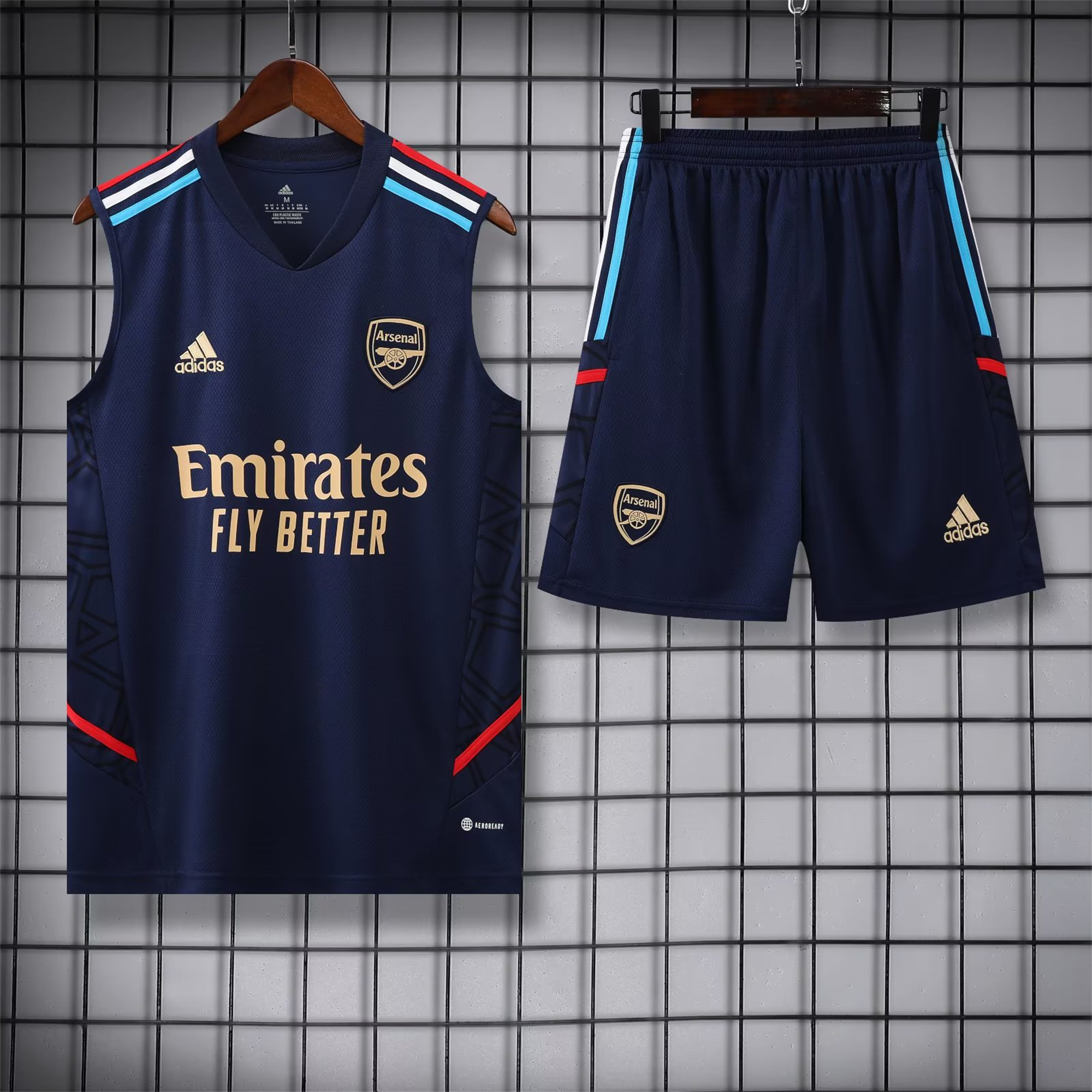 Arsenal 23-24 Player Vest Training Set Blue - JerseysGala