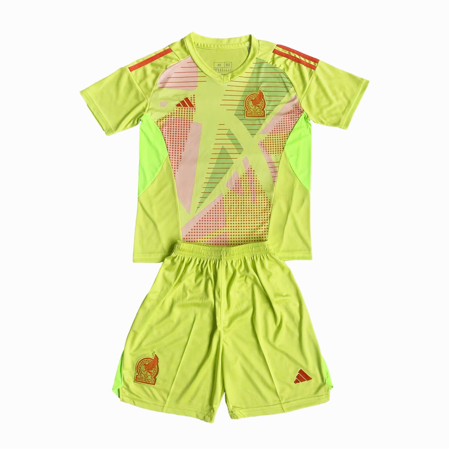Mexico 2024 Goalkeeper Kids Kit - Green - JerseysGala