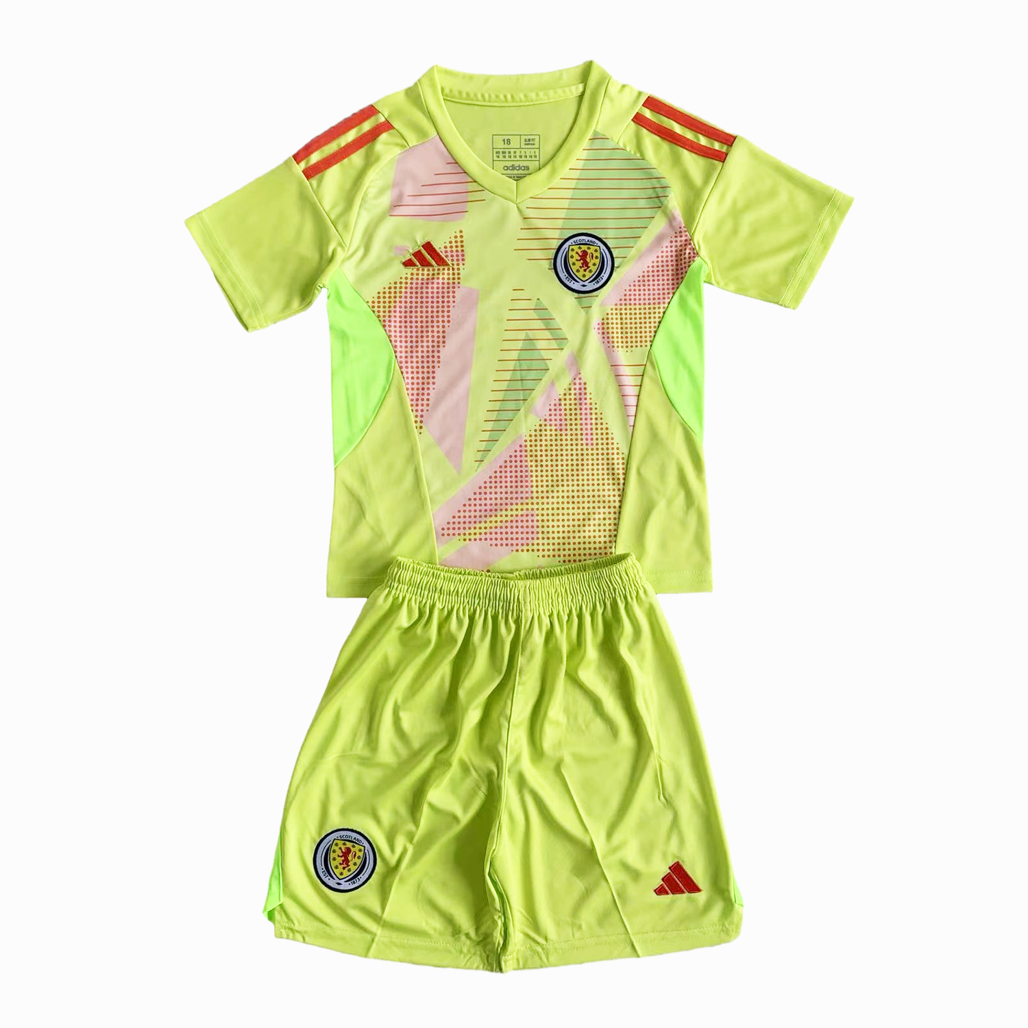 S-c-o.t l.a-n.d 2024 Goalkeeper Kids Kit - Green - JerseysGala