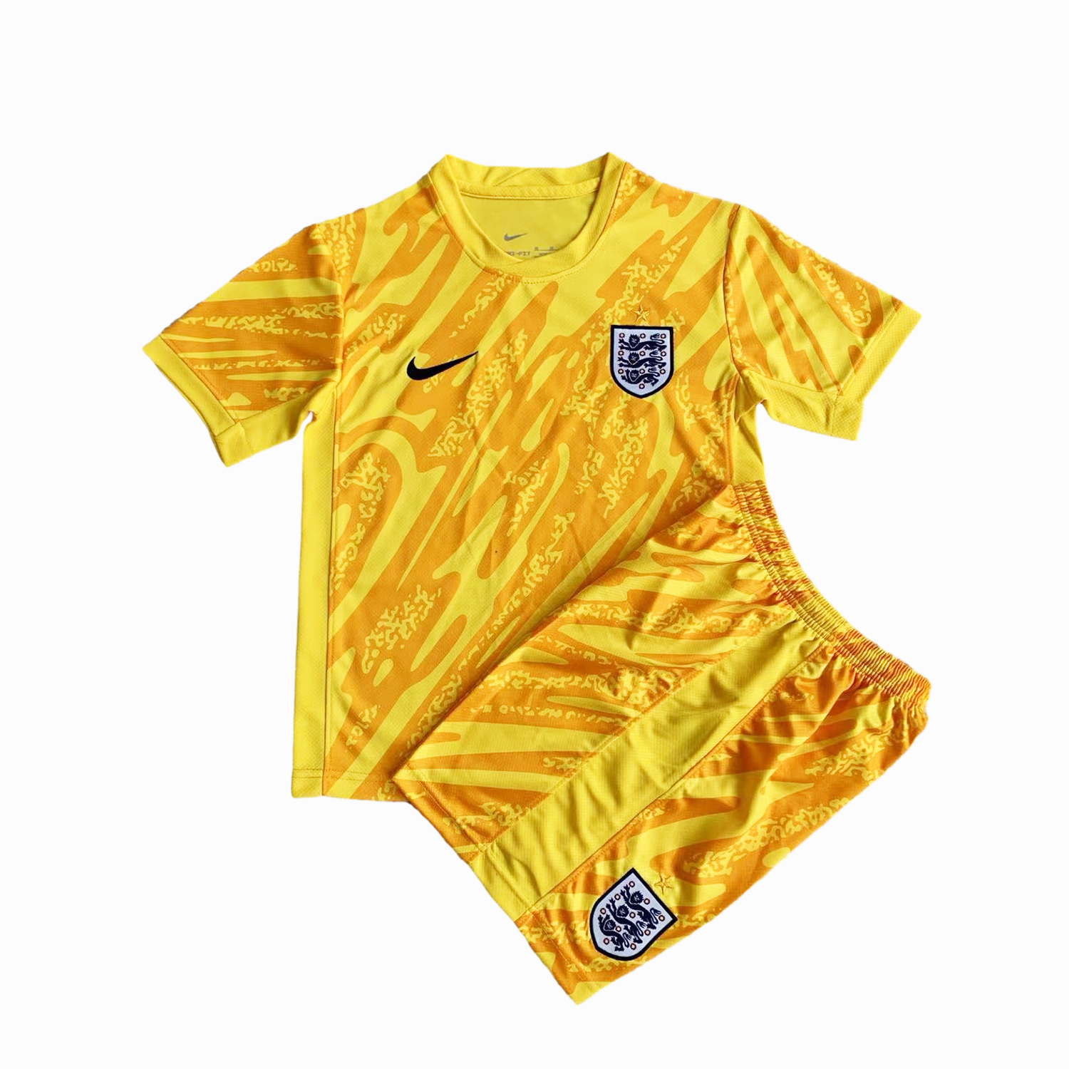 England 2024 Goalkeeper Kids Kit - Yellow - JerseysGala