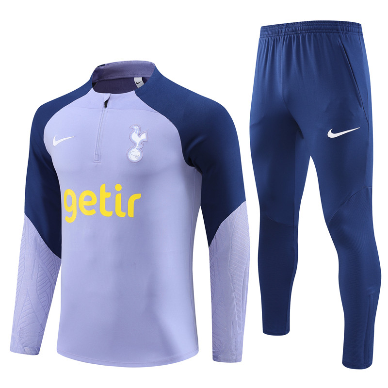 Tottenham Hotspur 23-24 Long Sleeve Training Set -Purple - JerseysGala