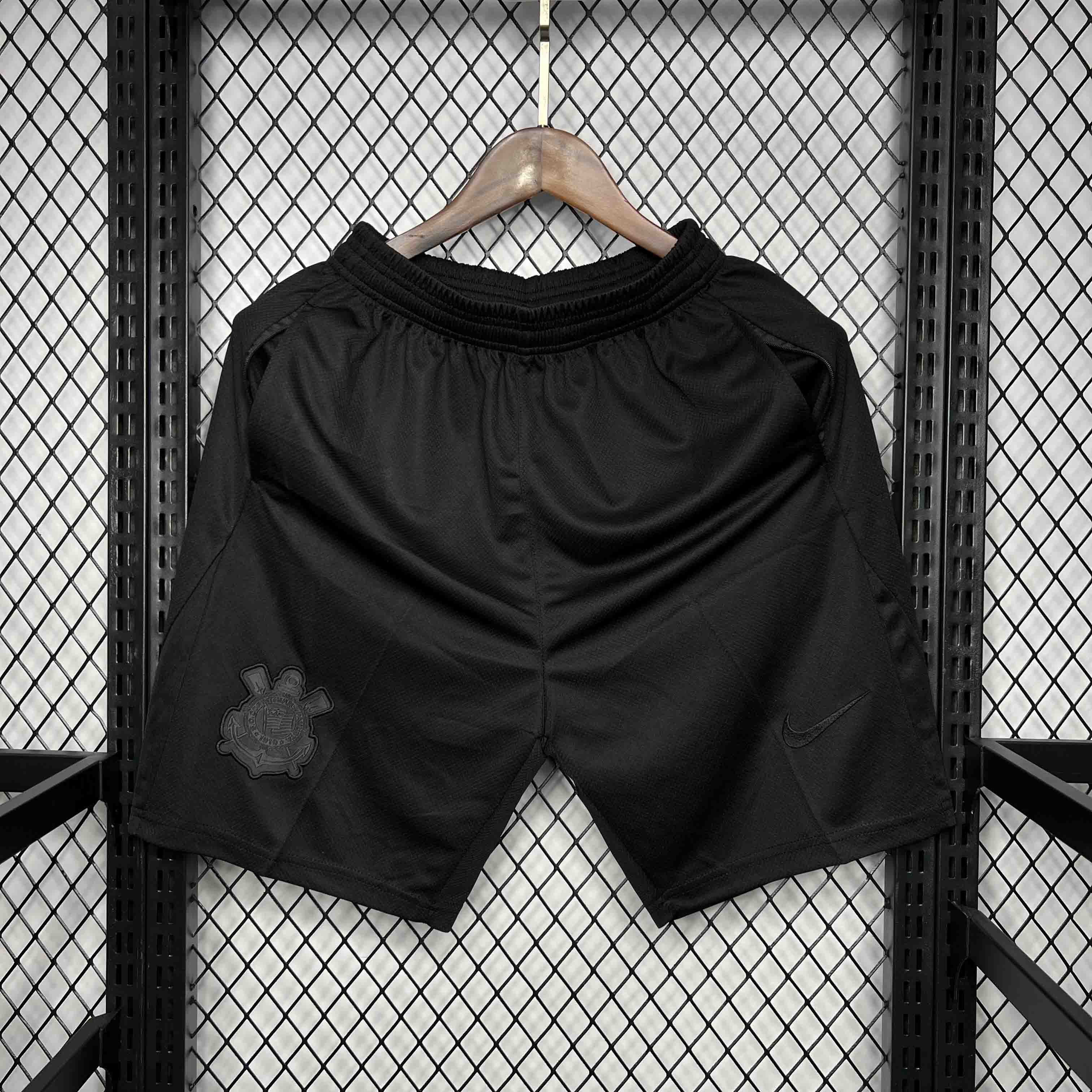 Corinthians 2024-25 Black Shorts - Fans Version - JerseysGala