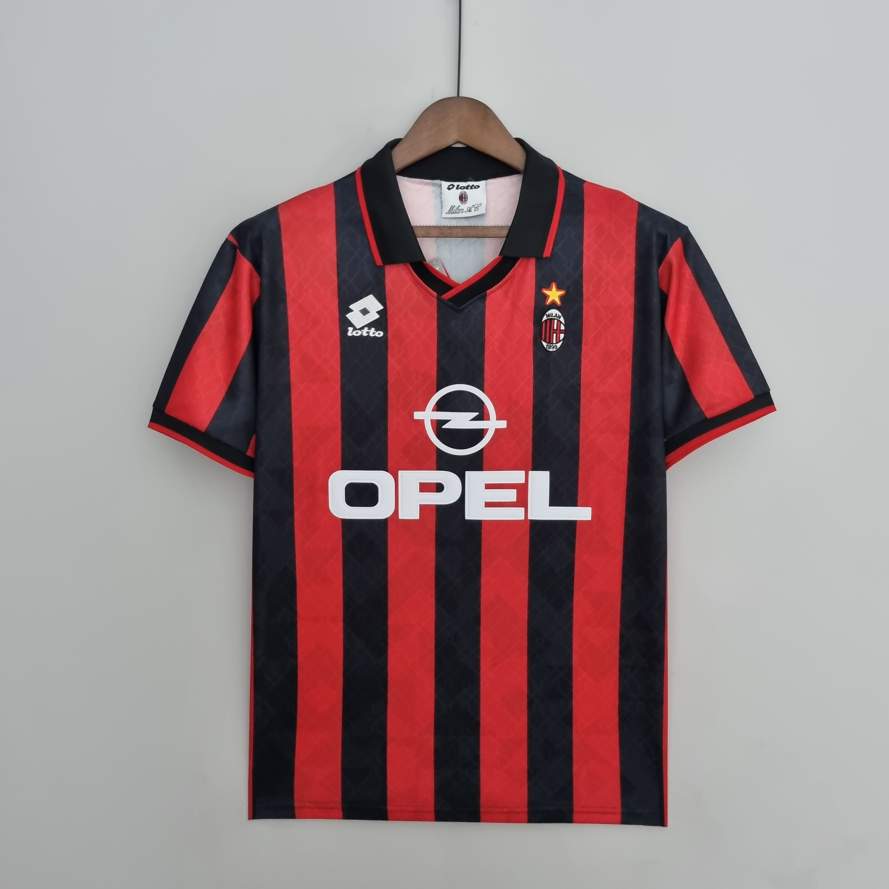 Retro AC Milan 95-96 Home Stadium Jersey - JerseysGala