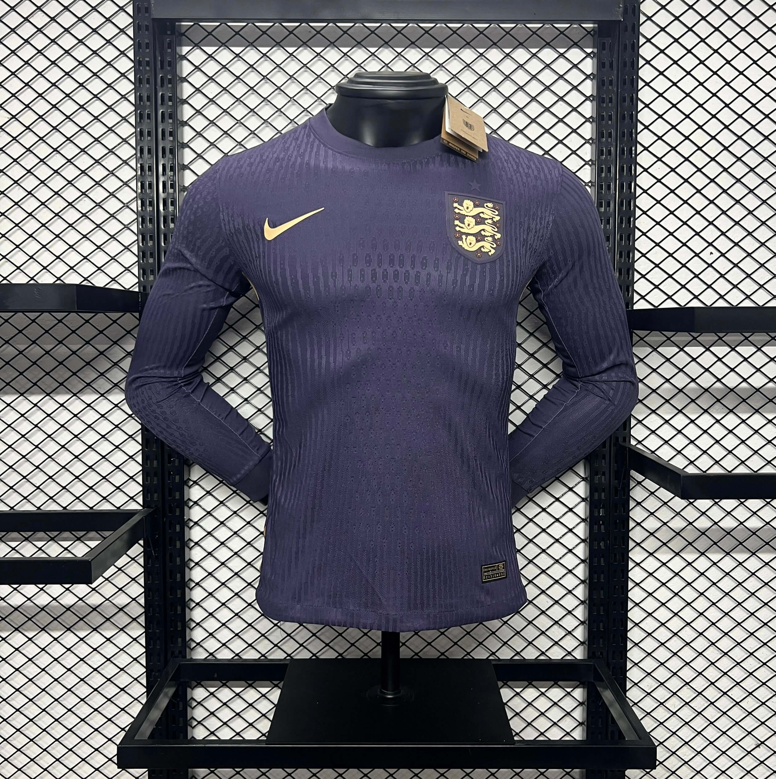 England 2024 Away Long Sleeve Jersey - Player Version - JerseysGala