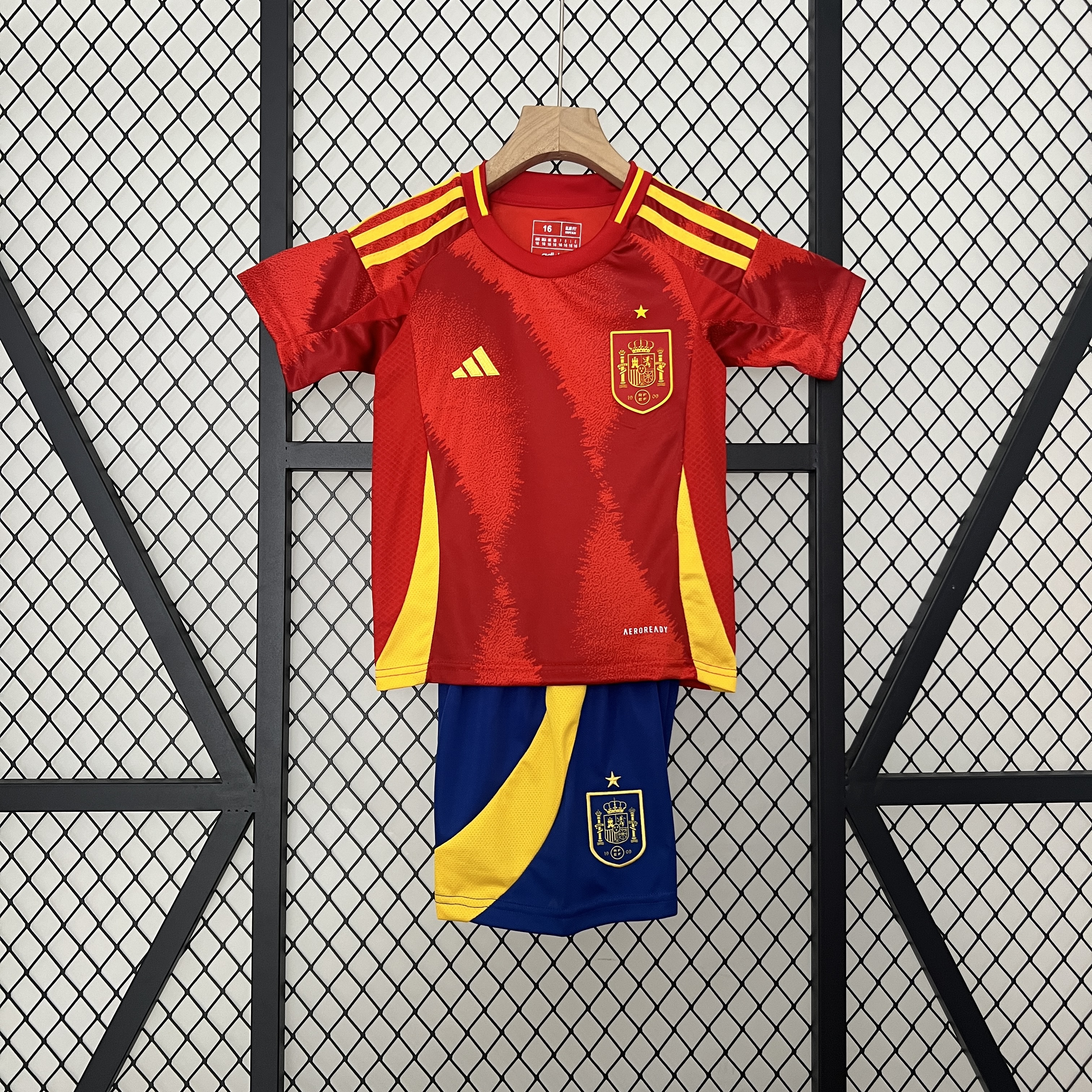 Spain 2024 Home Stadium Kids Kit - JerseysGala