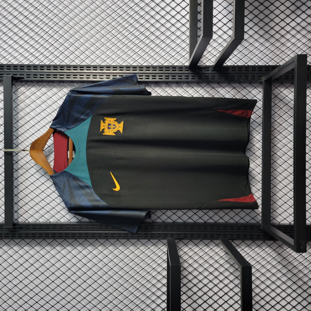Portugal 22-23 Black Training Jersey - Fans Version - JerseysGala