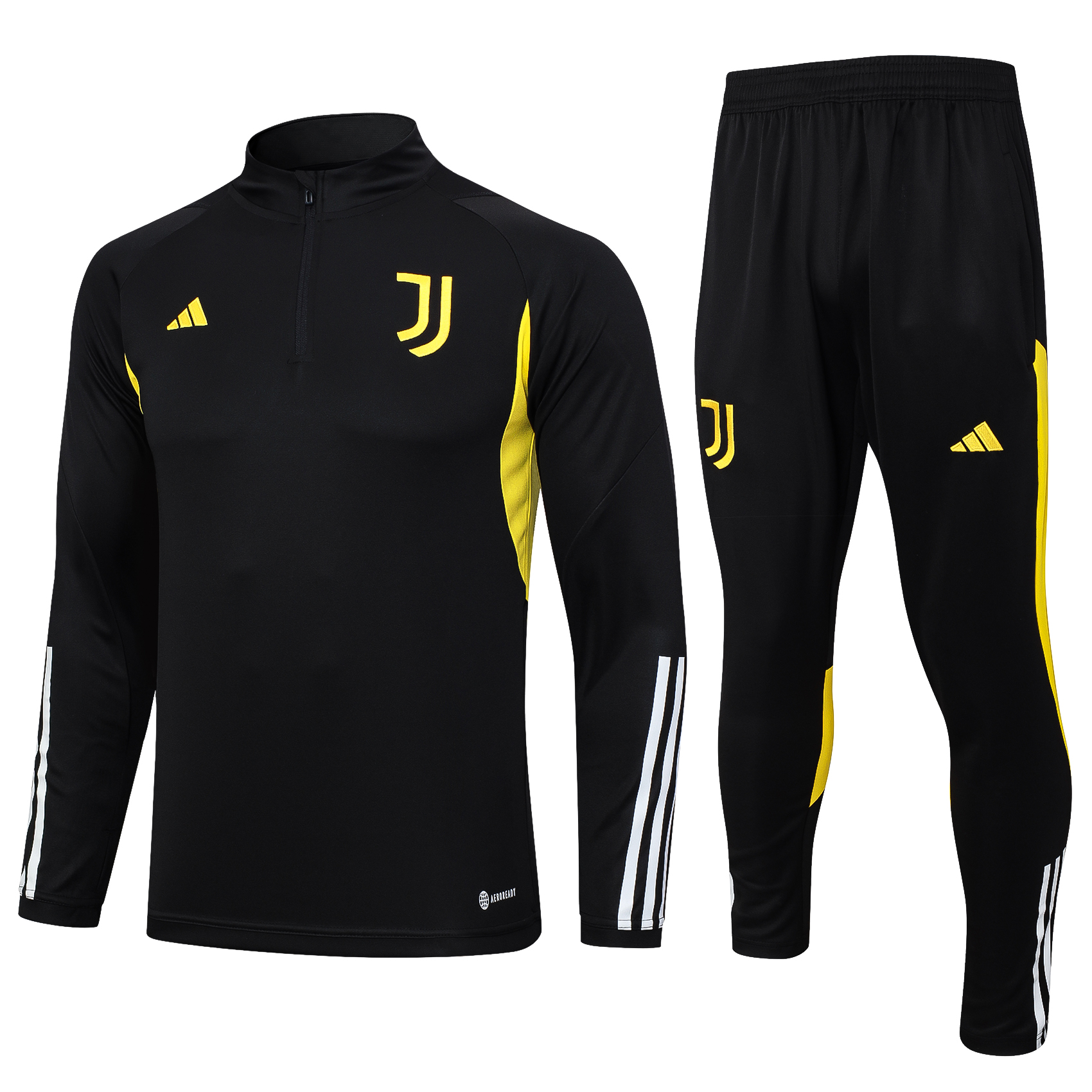 Juventus 23-24 Kids Long Sleeve Training Set Black - JerseysGala