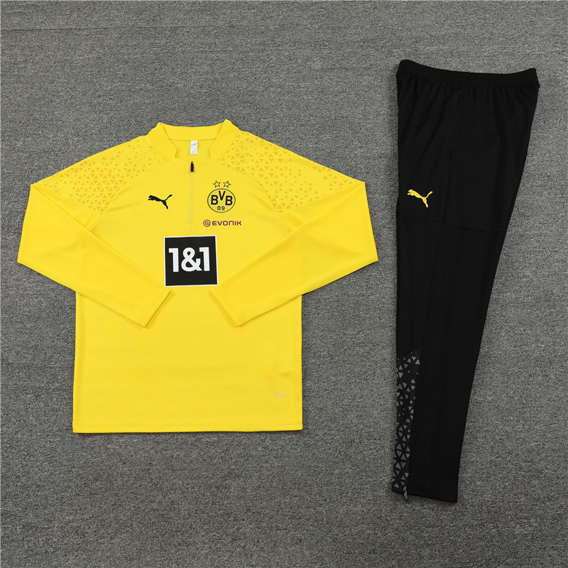 Dortmund 23-24 Long Sleeve Training Set -Yellow - JerseysGala
