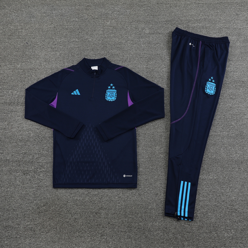 Argentina 23-24 Long Sleeve Training Set - Blue - JerseysGala