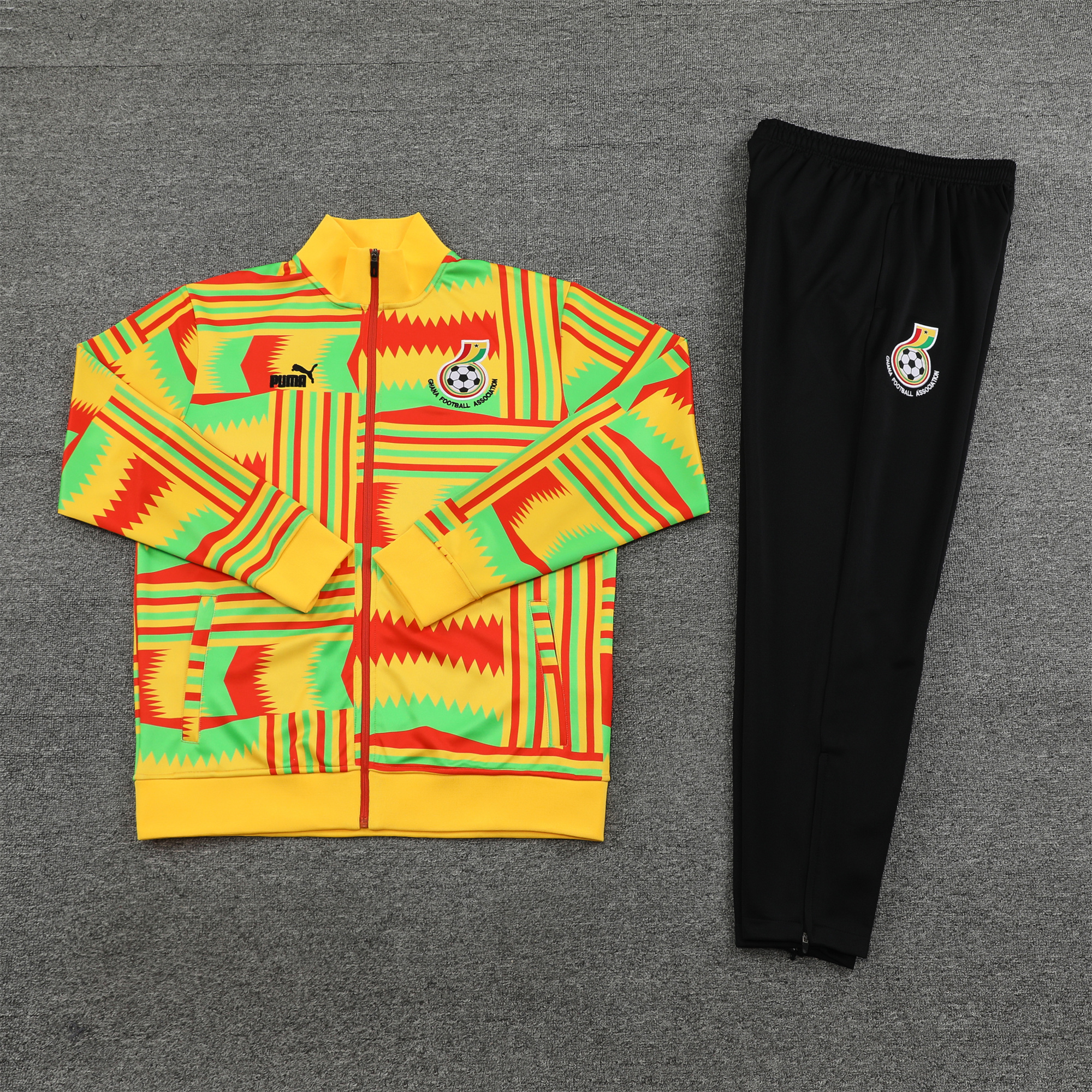 Ghana 23-24 Jacket Training Tracksuit - Yellow - JerseysGala