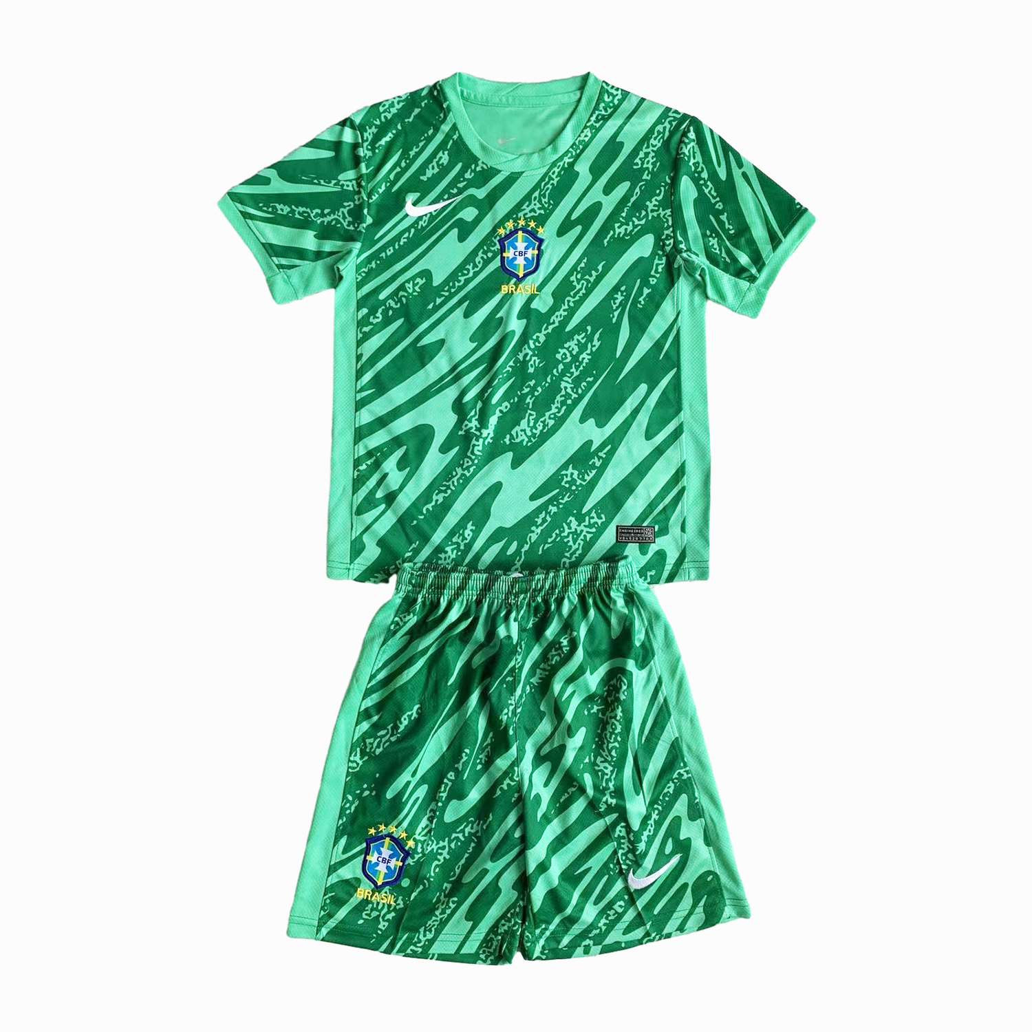 Brazil 2024 Goalkeeper Kids Kit - Green - JerseysGala