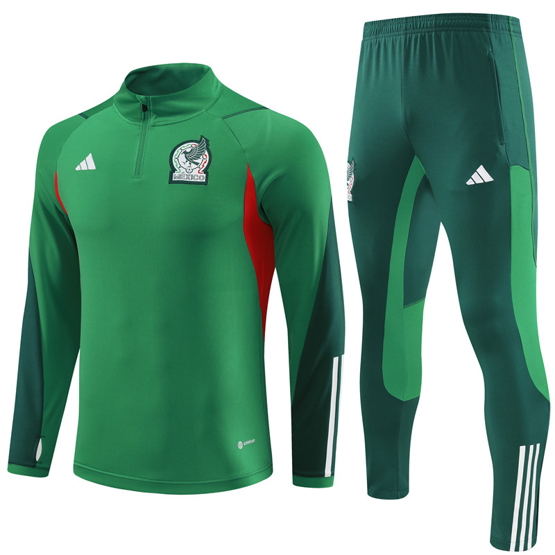 Mexico 23-24 Long Sleeve Training Set -Green - JerseysGala