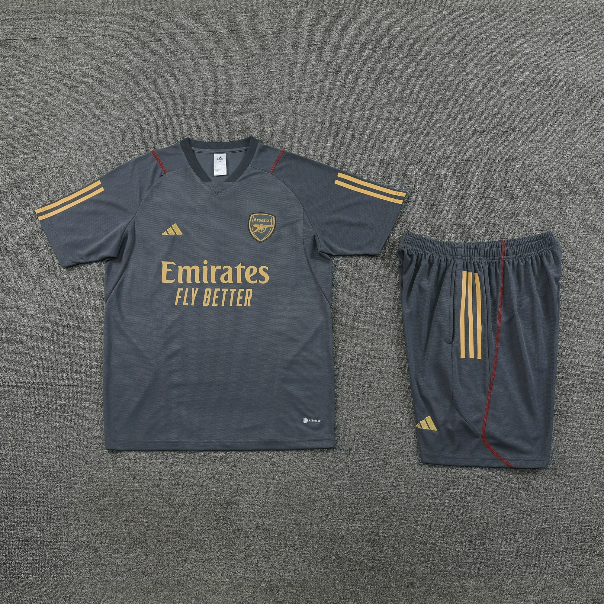 Arsenal 23-24 Short-Sleeve Training Set - Grey - JerseysGala