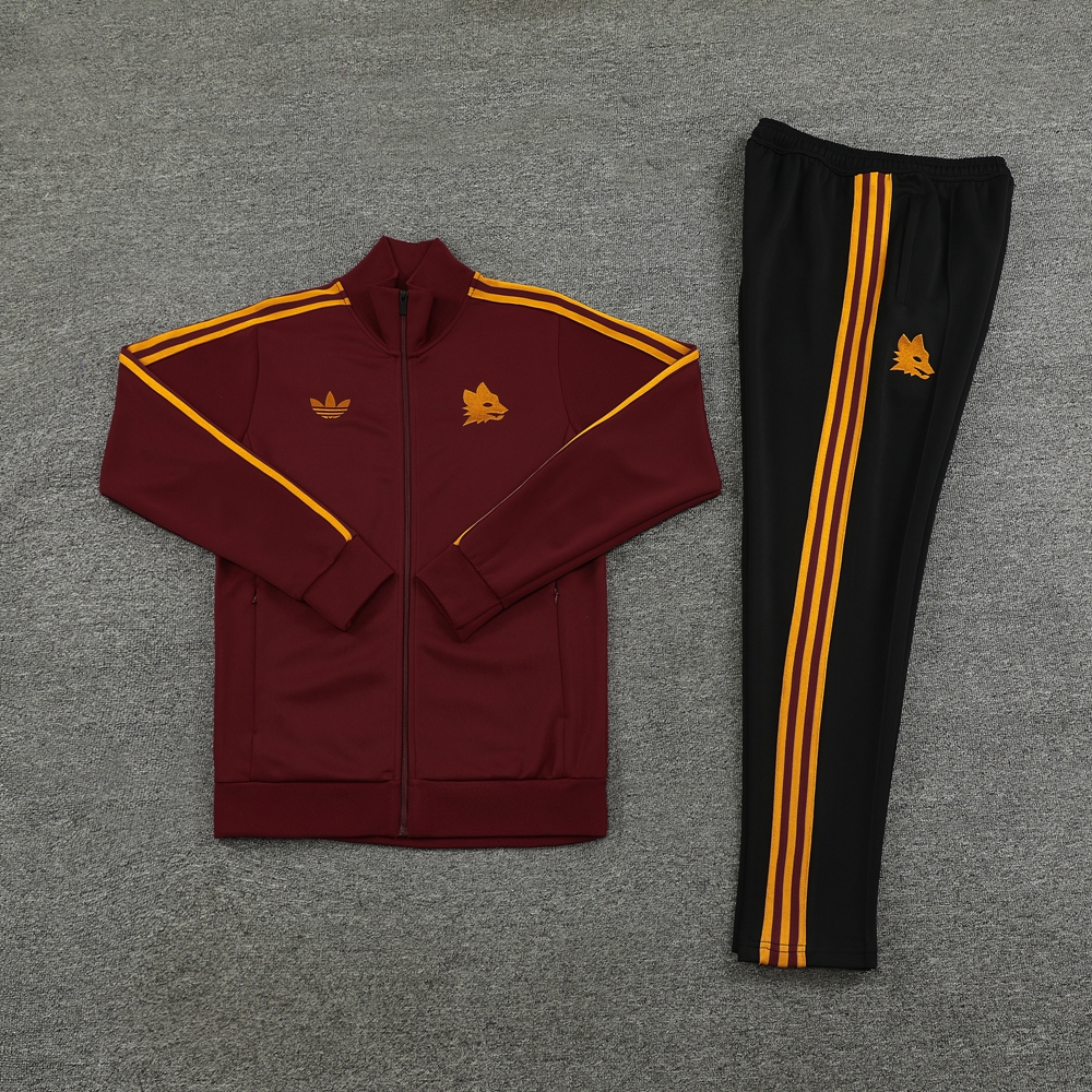 Roma 23-24 Jacket Training Tracksuit - Red - JerseysGala