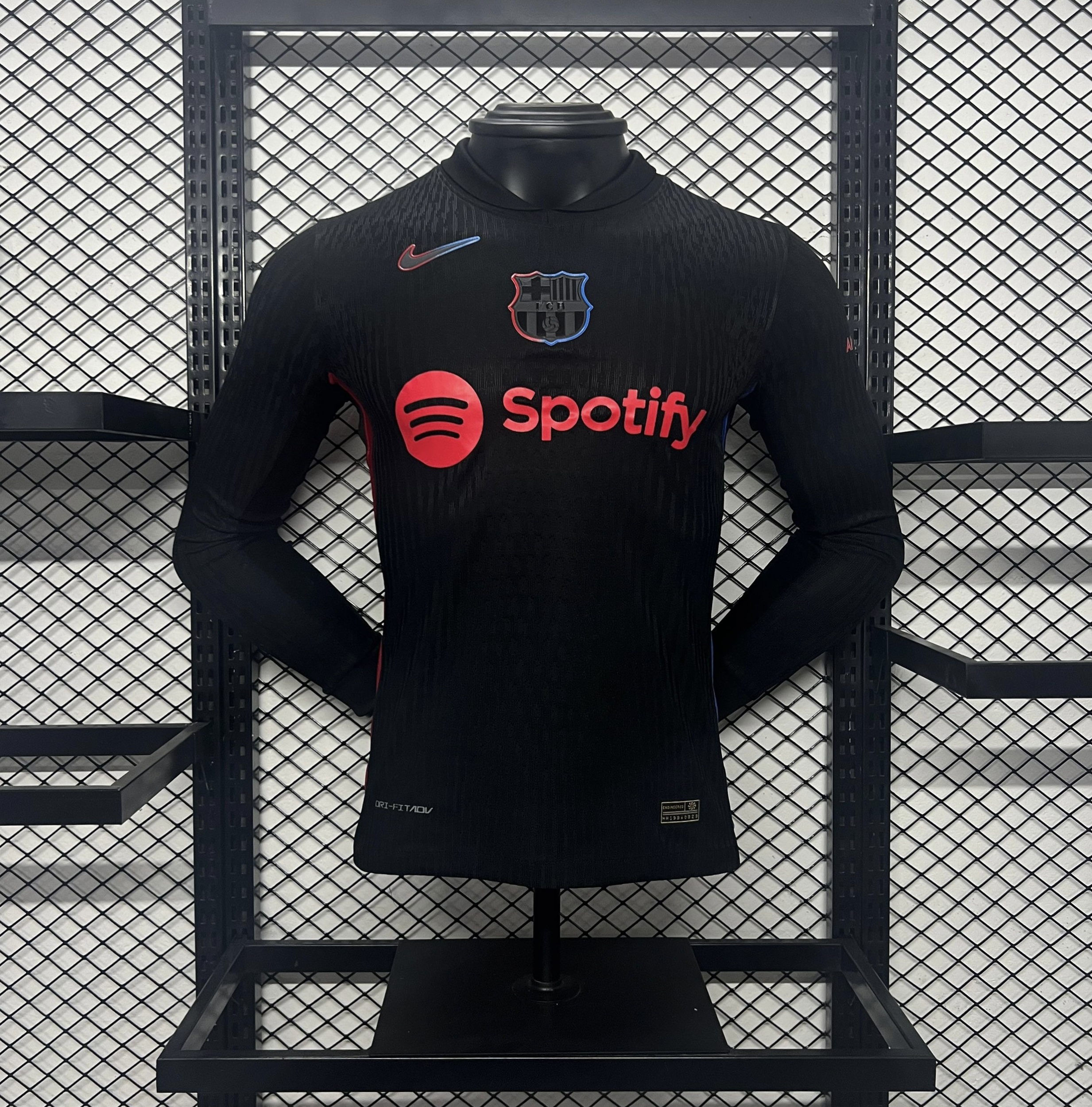 B.A.R.S.A 24-25 Away Long Sleeve Jersey - Player Version - JerseysGala