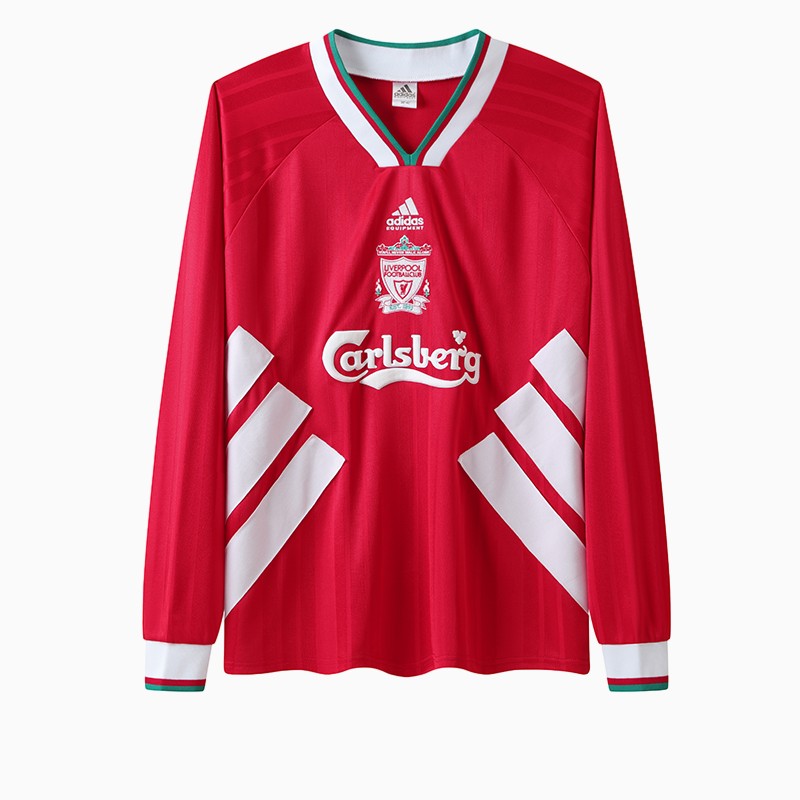 Retro Liver.pool 1993-95 Home Stadium Long Sleeve Jersey - JerseysGala