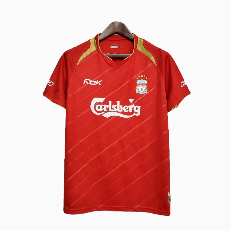 Retro Liver.pool 2005-06 European Home Stadium Jersey - JerseysGala