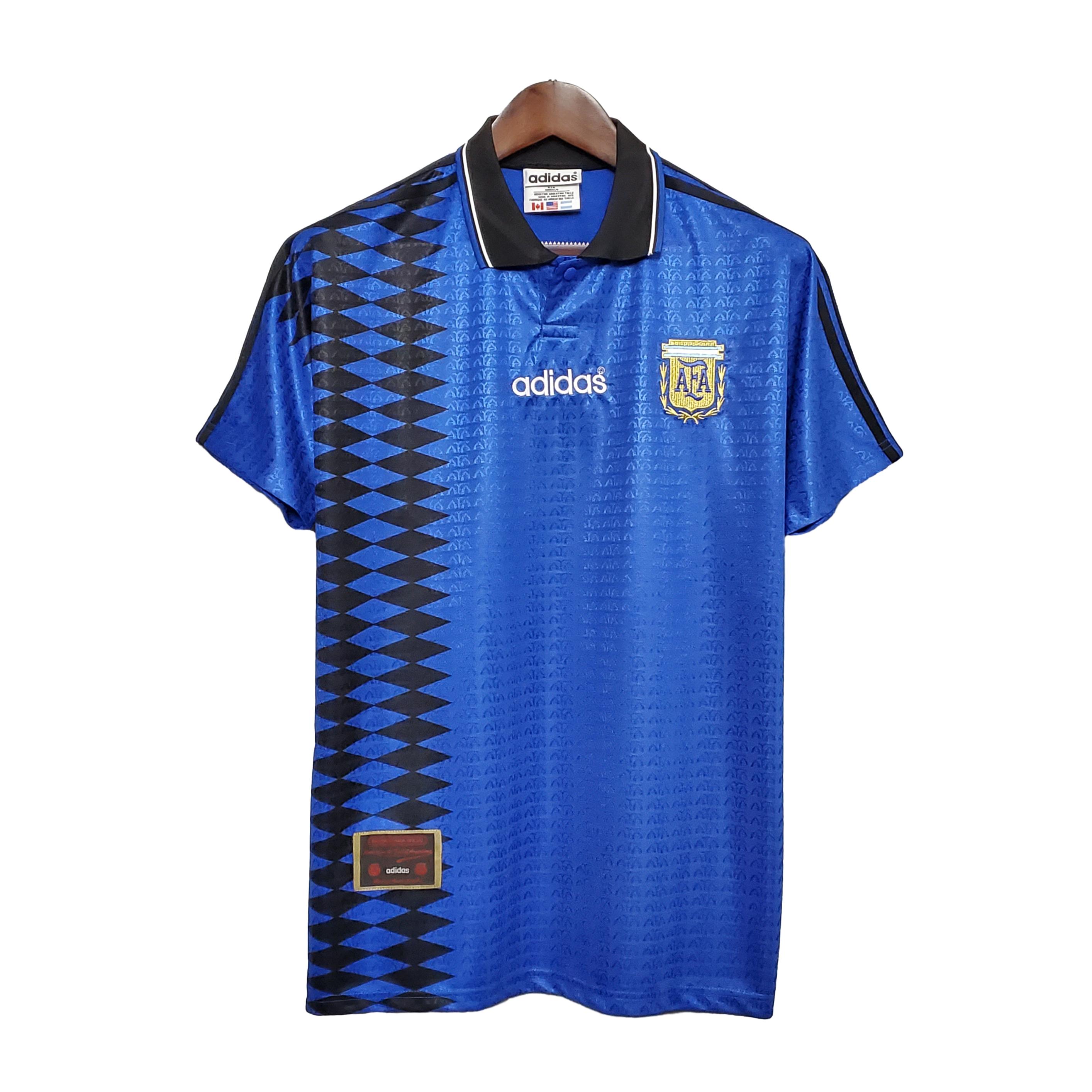 Retro Argentina 1994 Away Stadium Jersey - JerseysGala