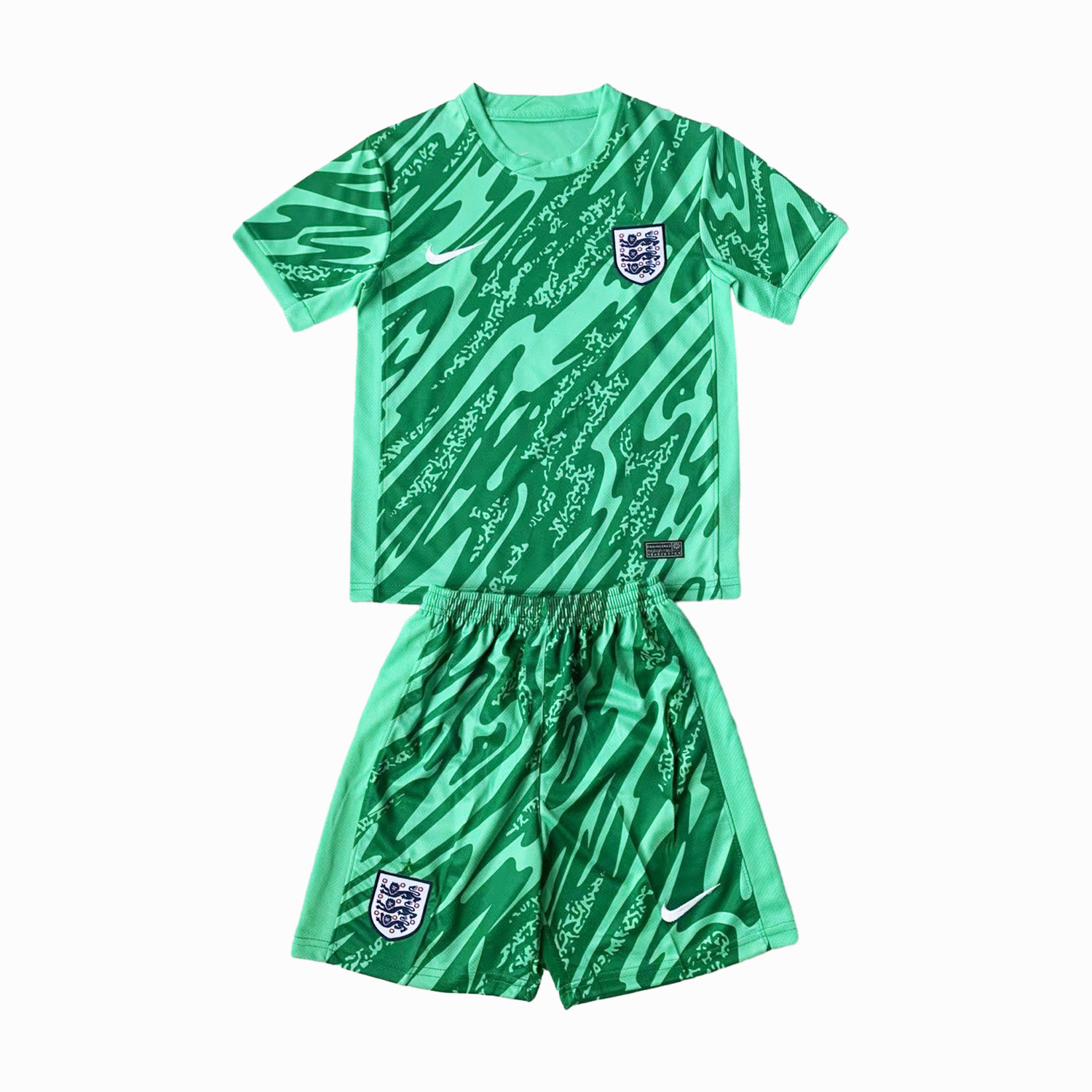 England 2024 Goalkeeper Kids Kit - Green - JerseysGala
