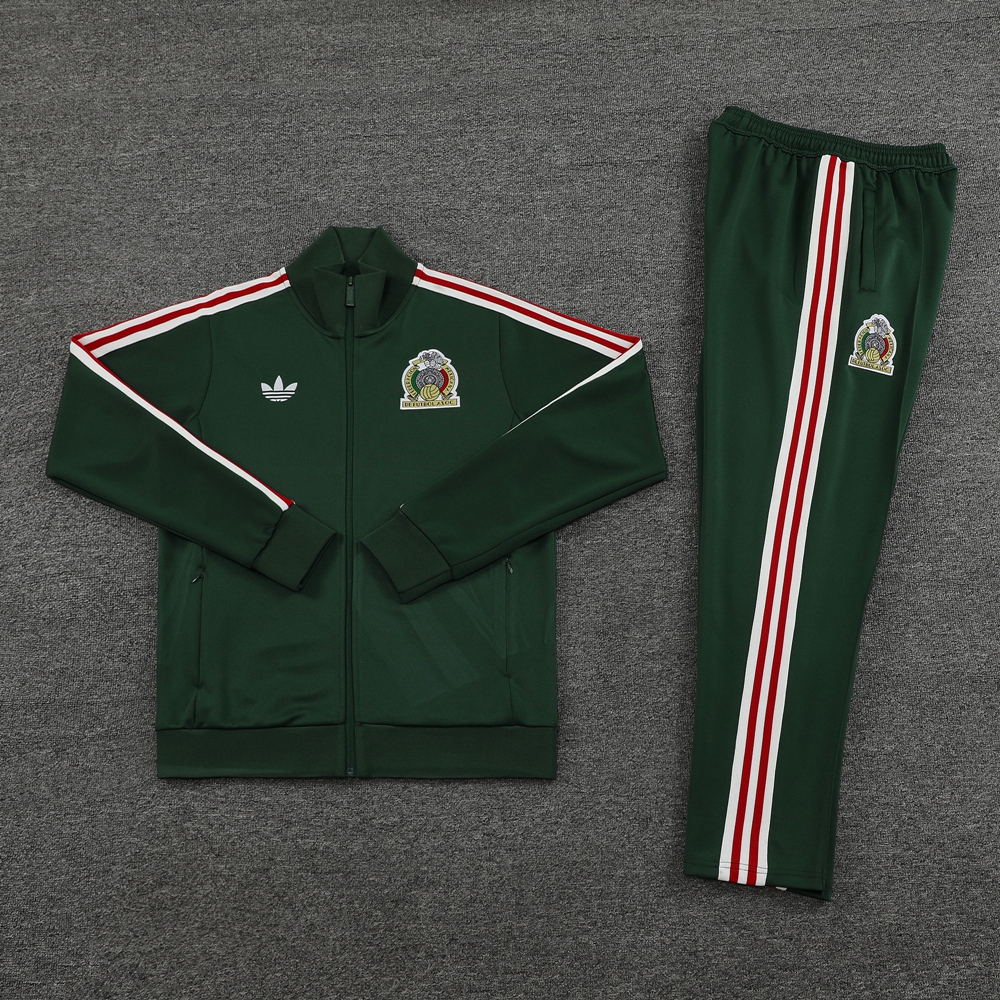 Mexico 23-24 Jacket Training Tracksuit - Green - JerseysGala
