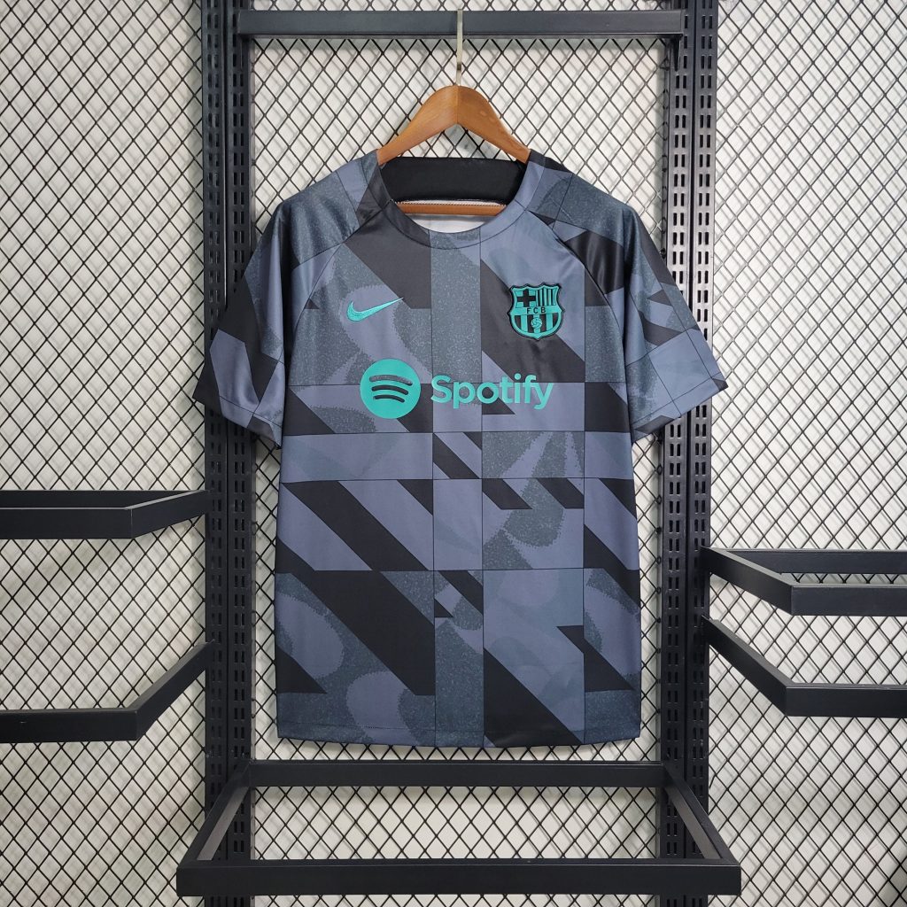 B.A.R.S.A 23-24 Black Training Jersey - Fans Version - JerseysGala