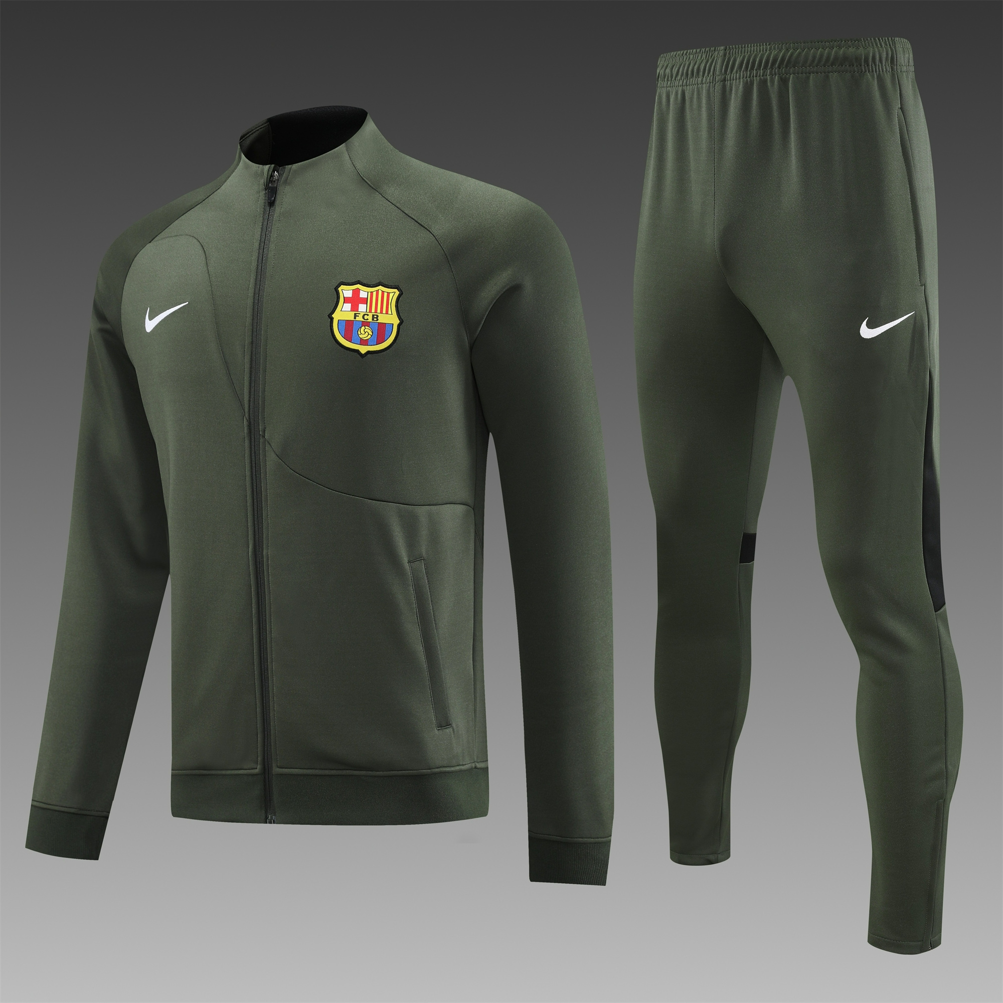 B.A.R.S.A 23-24 Jacket Training Tracksuit Green - JerseysGala