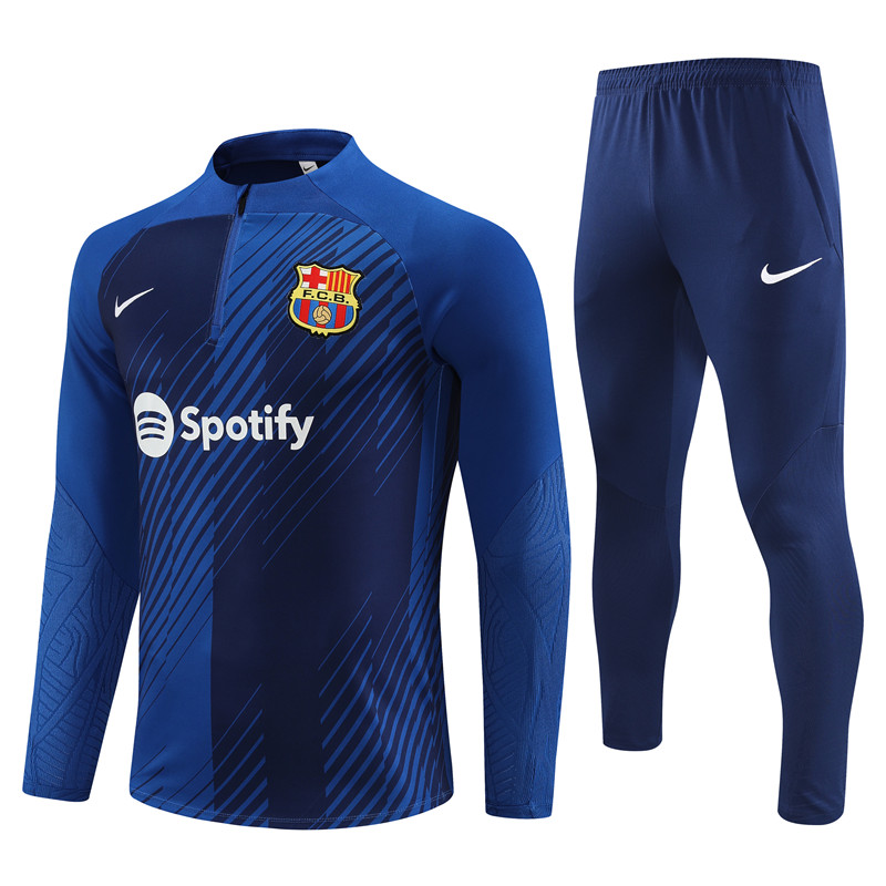 B.A.R.S.A 23-24 Long Sleeve Training Set -Dark Dlue - JerseysGala