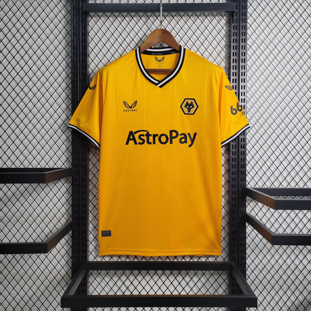 Wolverhampton Wanderers Wolves 23-24 Home Jersey - Fans Version - JerseysGala
