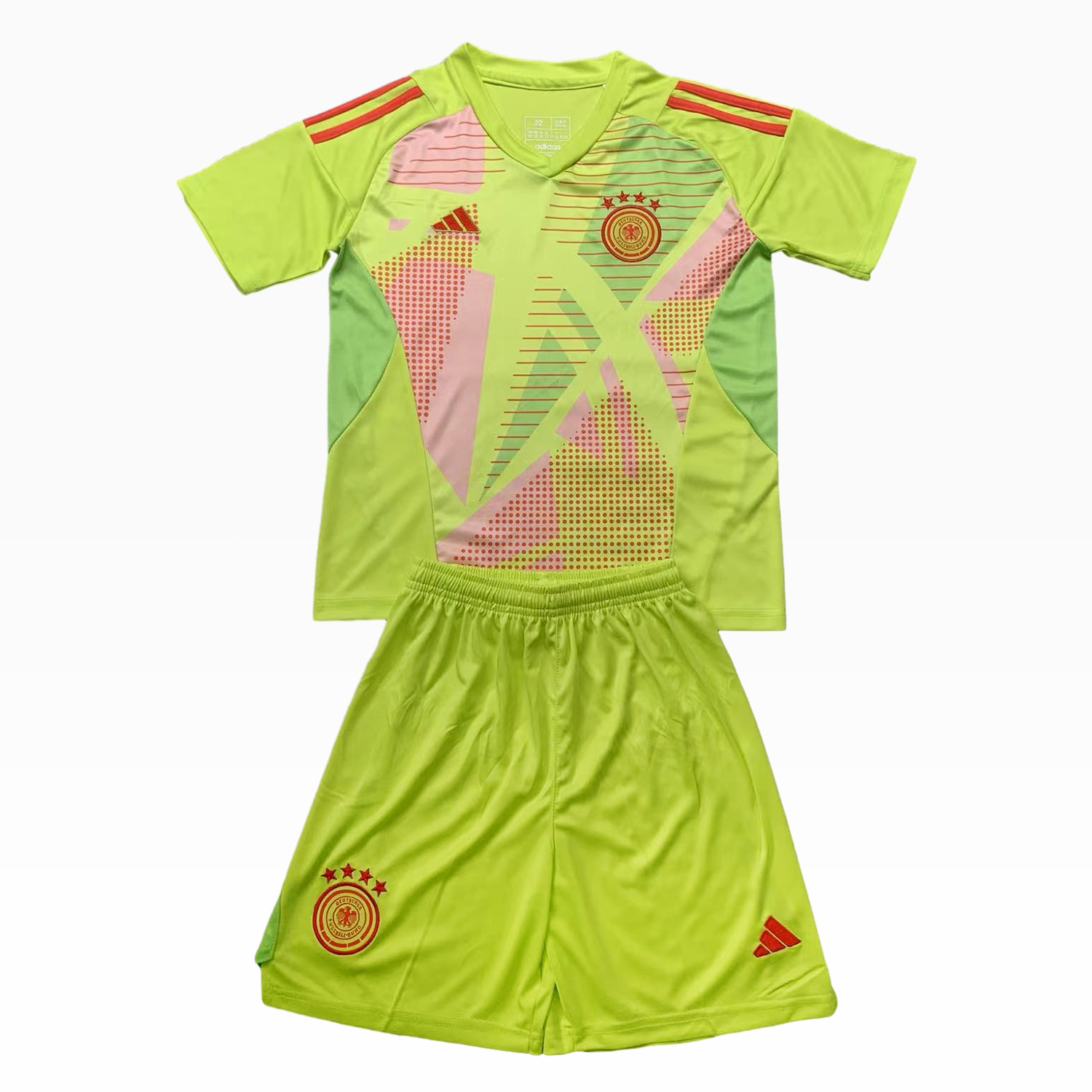 Germany 2024 Green Goalkeeper Kids Kit - JerseysGala