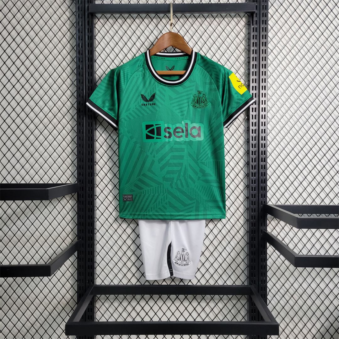 Newcastle United 23-24 Away Kids Kit - JerseysGala