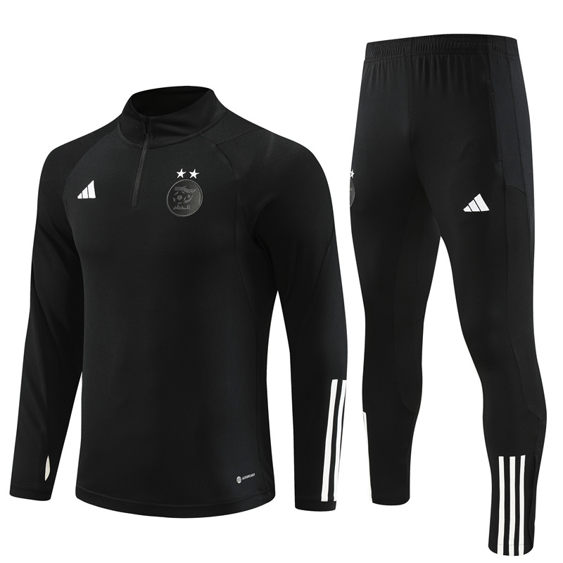 Algeria 23-24 Long Sleeve Training Set -Black - JerseysGala