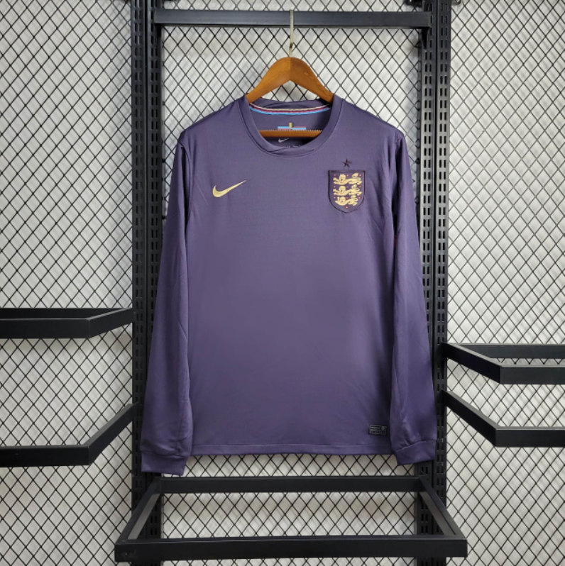 England 2024 Away Stadium Long Sleeve Jersey - Fans Version - JerseysGala