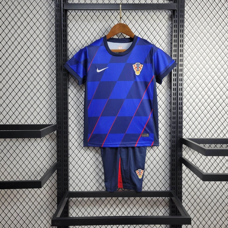 Croatia 2024 Away Stadium Kids Kit - JerseysGala