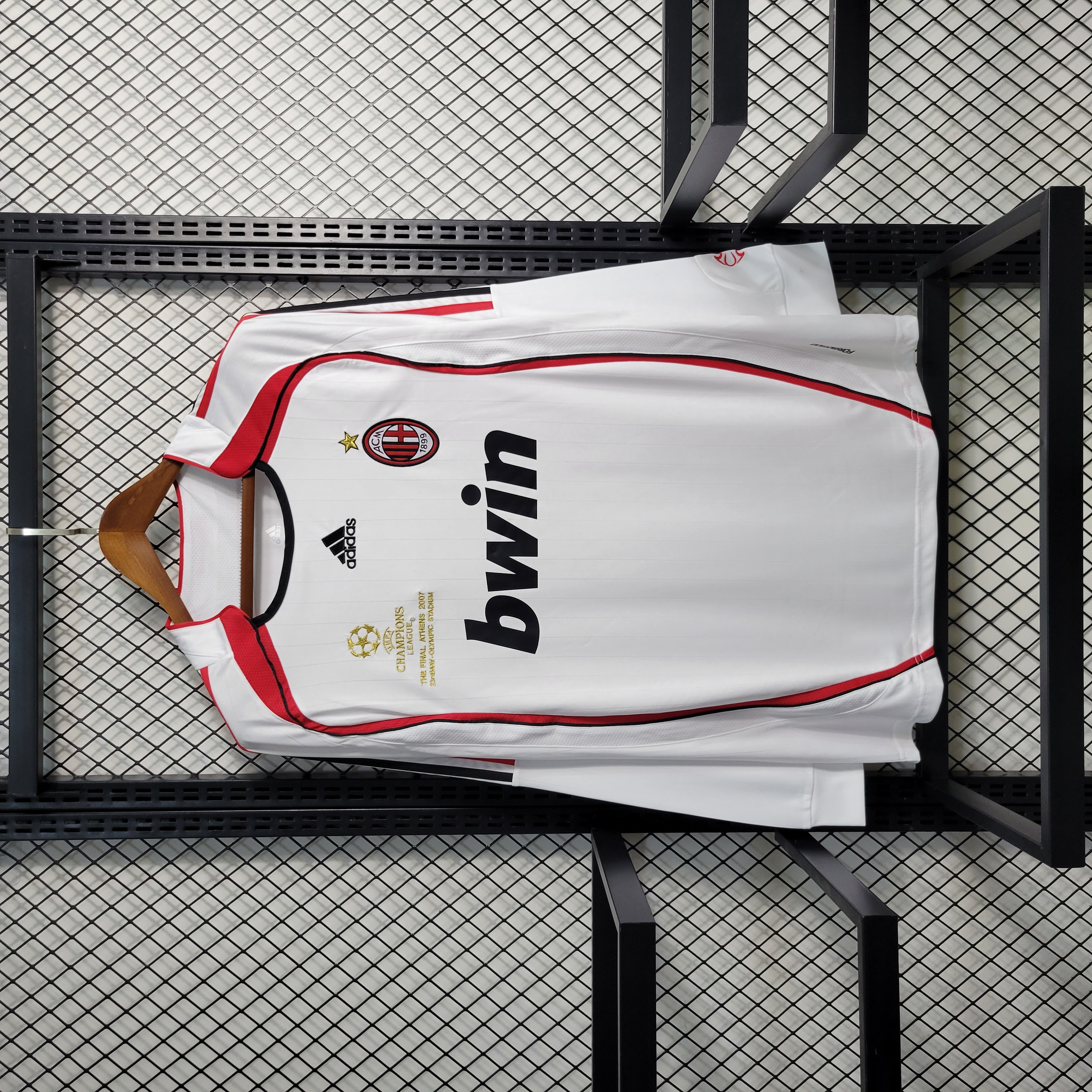 Retro AC Milan 06-07 Away Stadium Long Sleeve Jersey - Champions League Final - JerseysGala