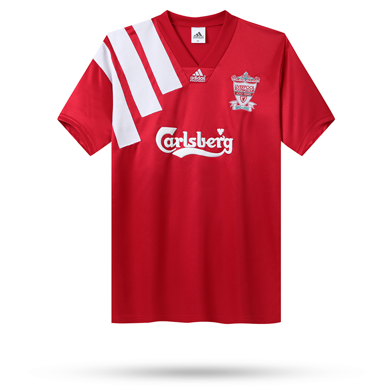 Retro Liverpool 1992-93 100 YEARS Home Stadium Jersey - JerseysGala
