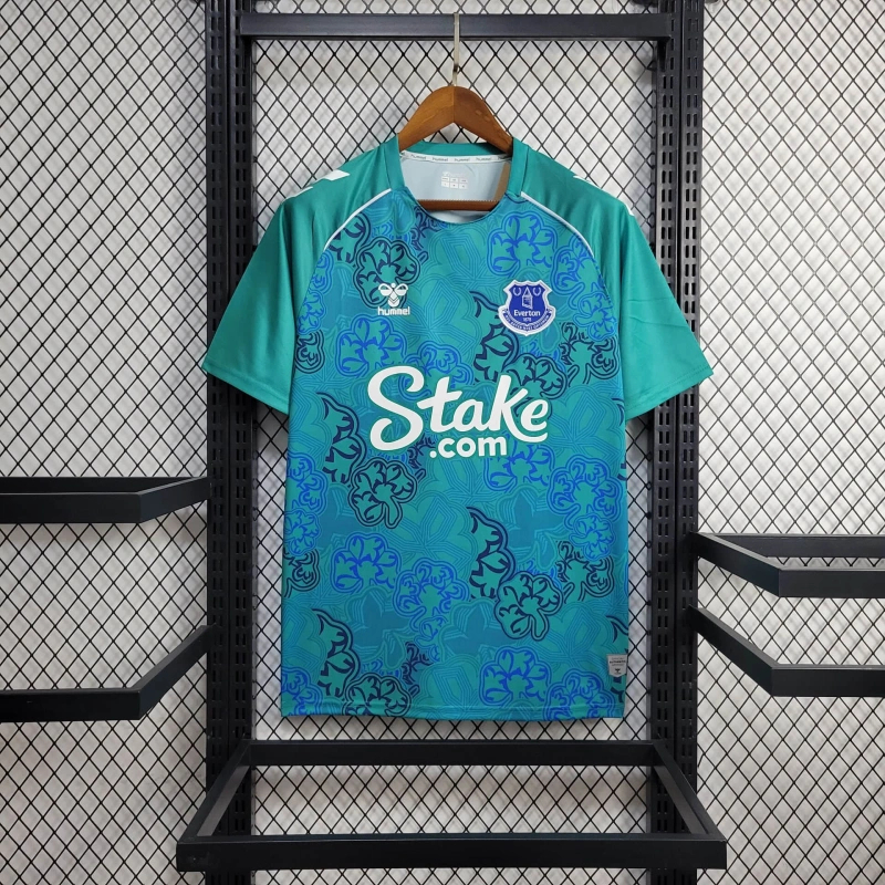 Everton 24-25 Shamrock Pre-match Jersey - Fans Version - JerseysGala