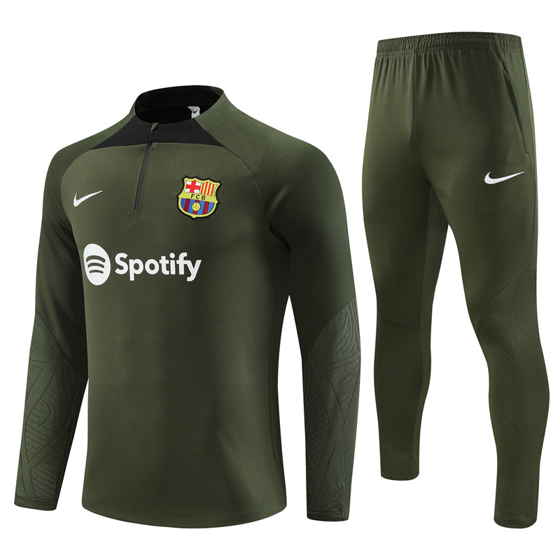 B.A.R.S.A 23-24 Long Sleeve Training Set -Army green - JerseysGala