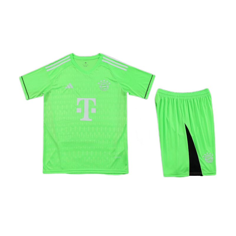 Bayern Munich 23-24 Green Goalkeeper Men's Adult Jersey Set - JerseysGala